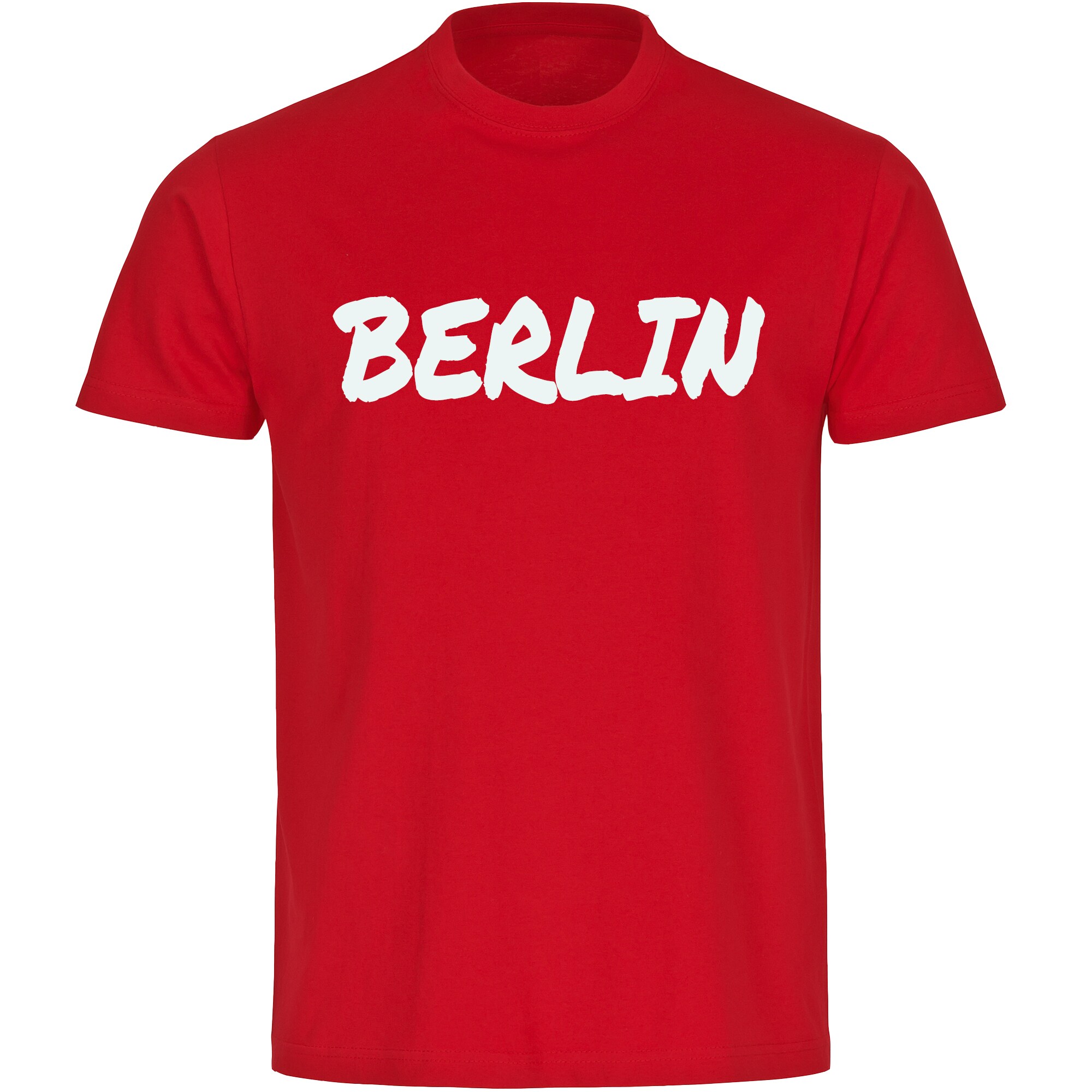 multifanshop Kinder T-Shirt - Berlin rot - Textmarker - Druck wei&szlig; - Kind - Bild 1