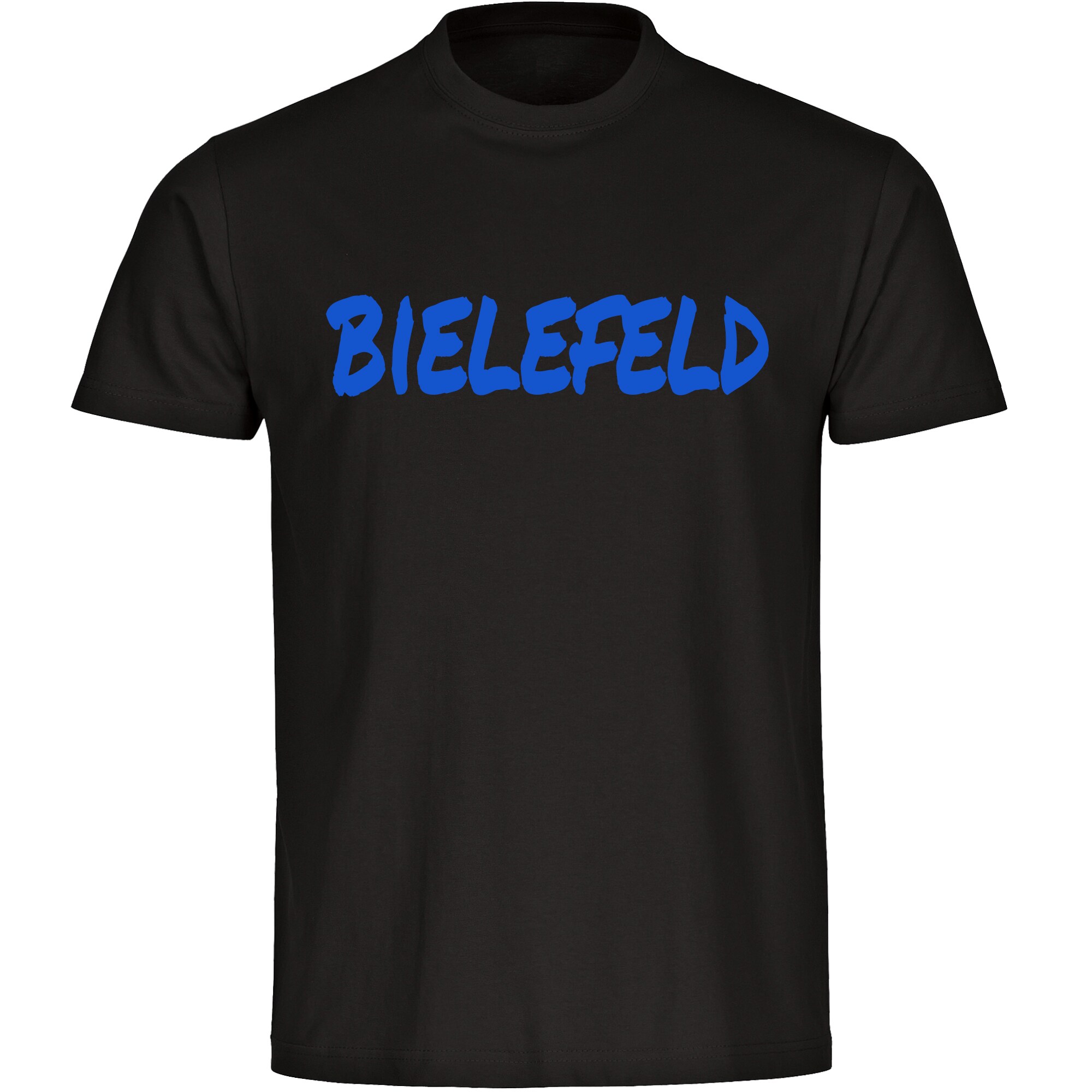 multifanshop Herren T-Shirt - Bielefeld - Textmarker - Druck blau - M&auml;nner - Bild 1
