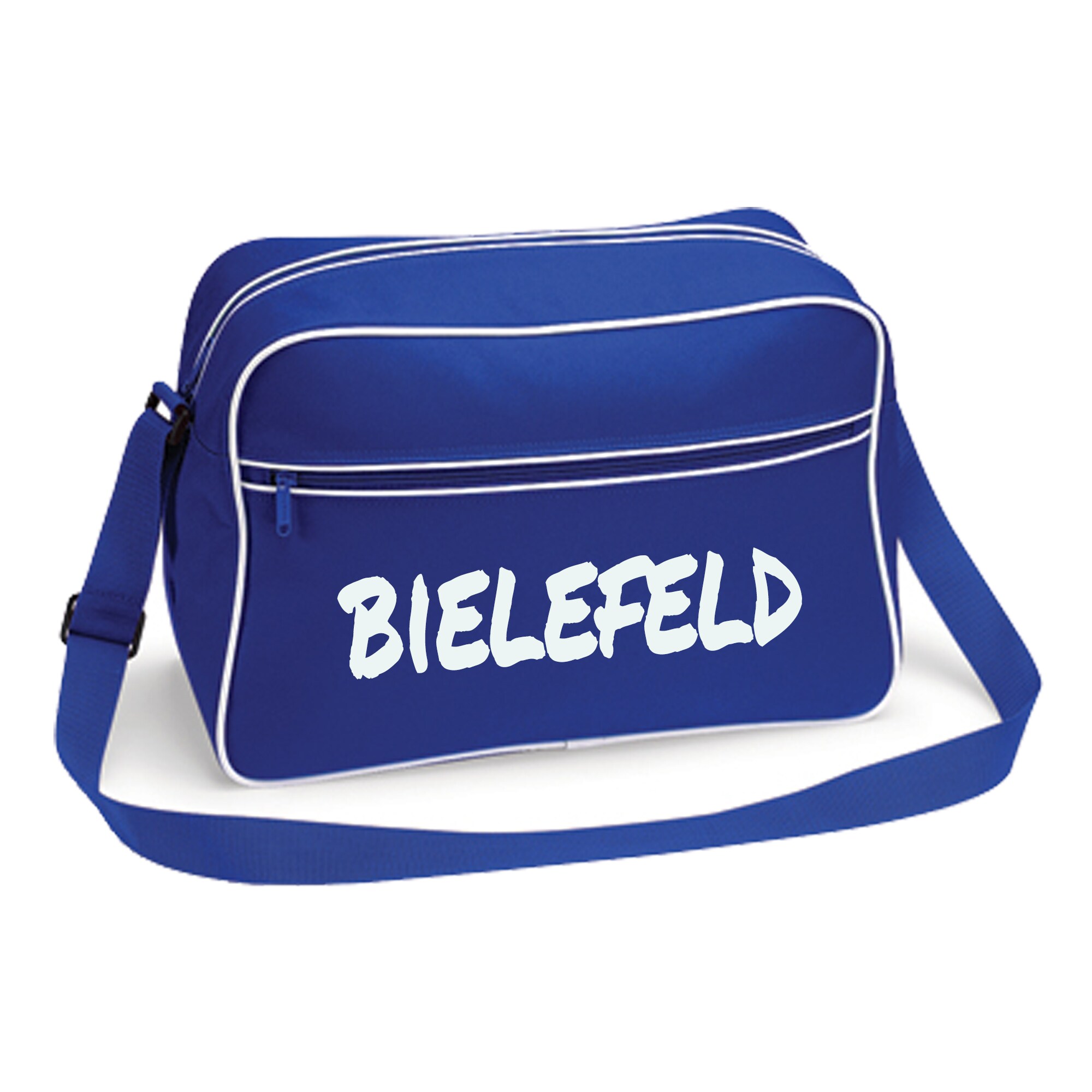 multifanshop Retrotasche - Bielefeld - Textmarker - Druck wei&szlig; - Tasche - Bild 1