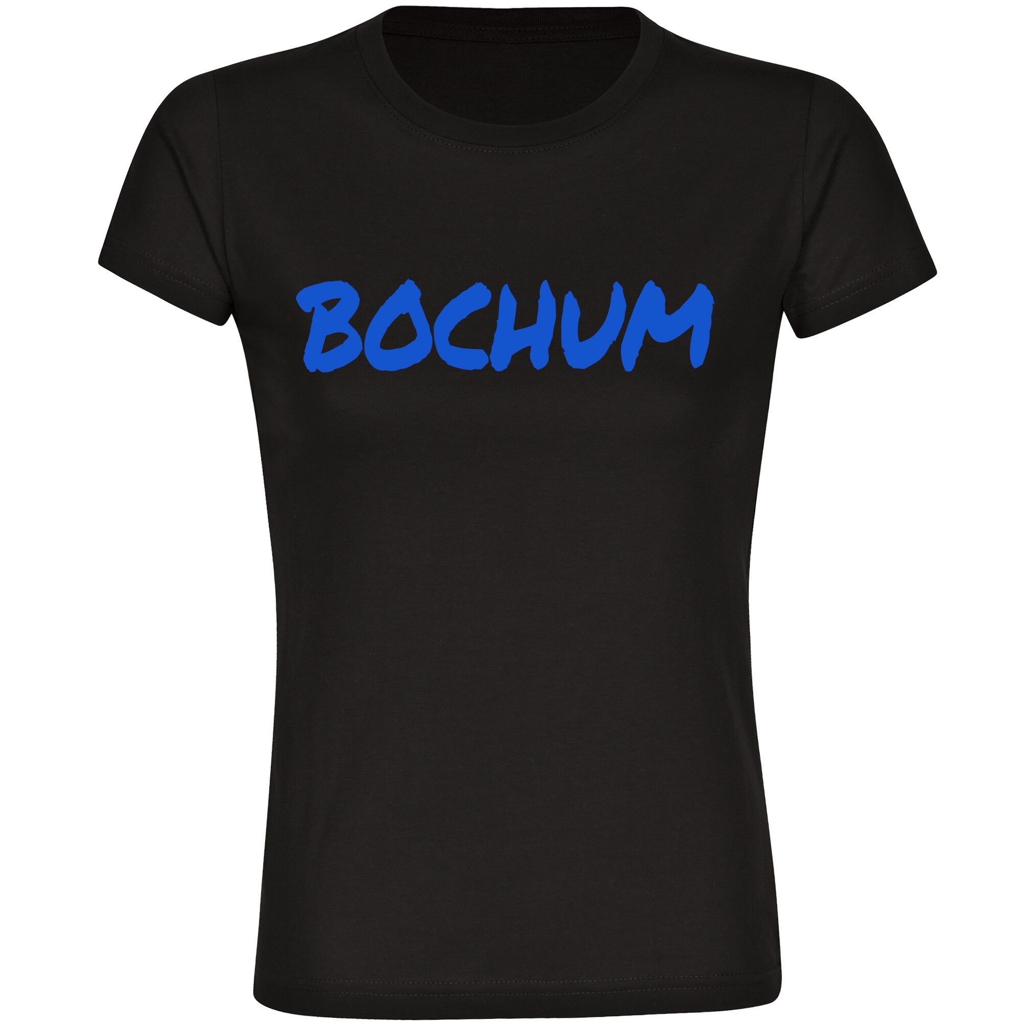 multifanshop Damen T-Shirt - Bochum - Textmarker - Druck blau - Frauen - Bild 1