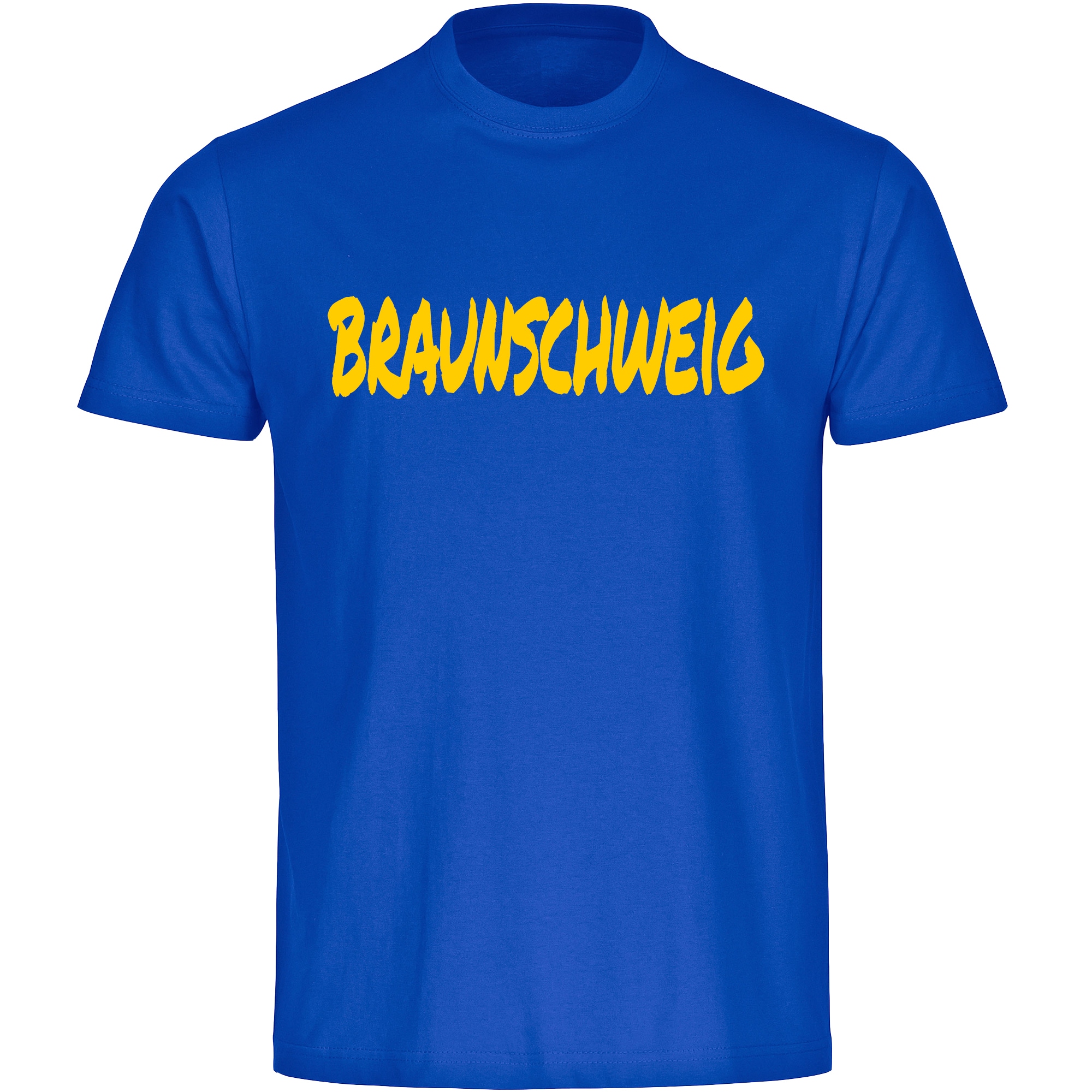 multifanshop Herren T-Shirt - Braunschweig - Textmarker - Druck gelb - M&auml;nner - Bild 1