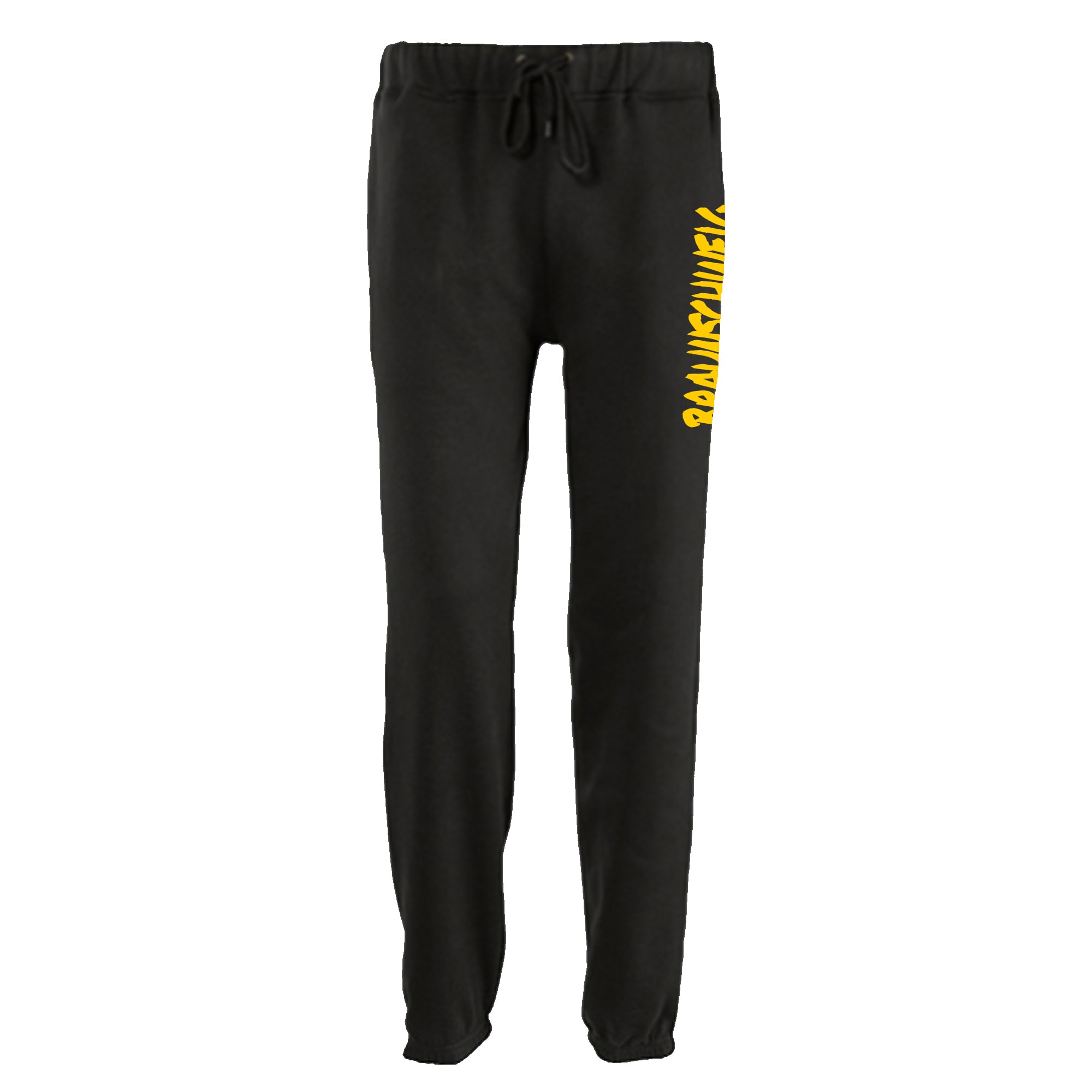 multifanshop Jogginghose - Braunschweig - Textmarker - Druck gelb - Trainingshose - Bild 1