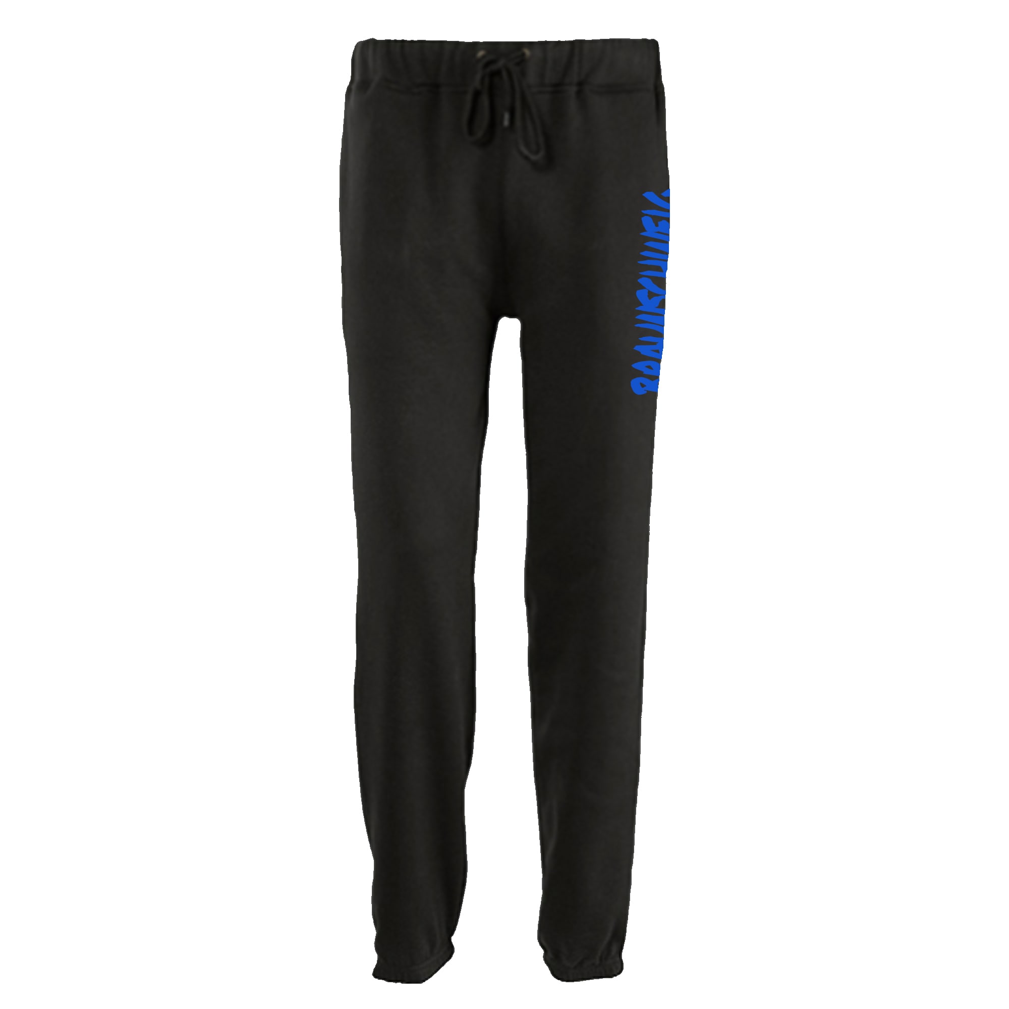 multifanshop Jogginghose - Braunschweig - Textmarker - Druck blau - Trainingshose - Bild 1