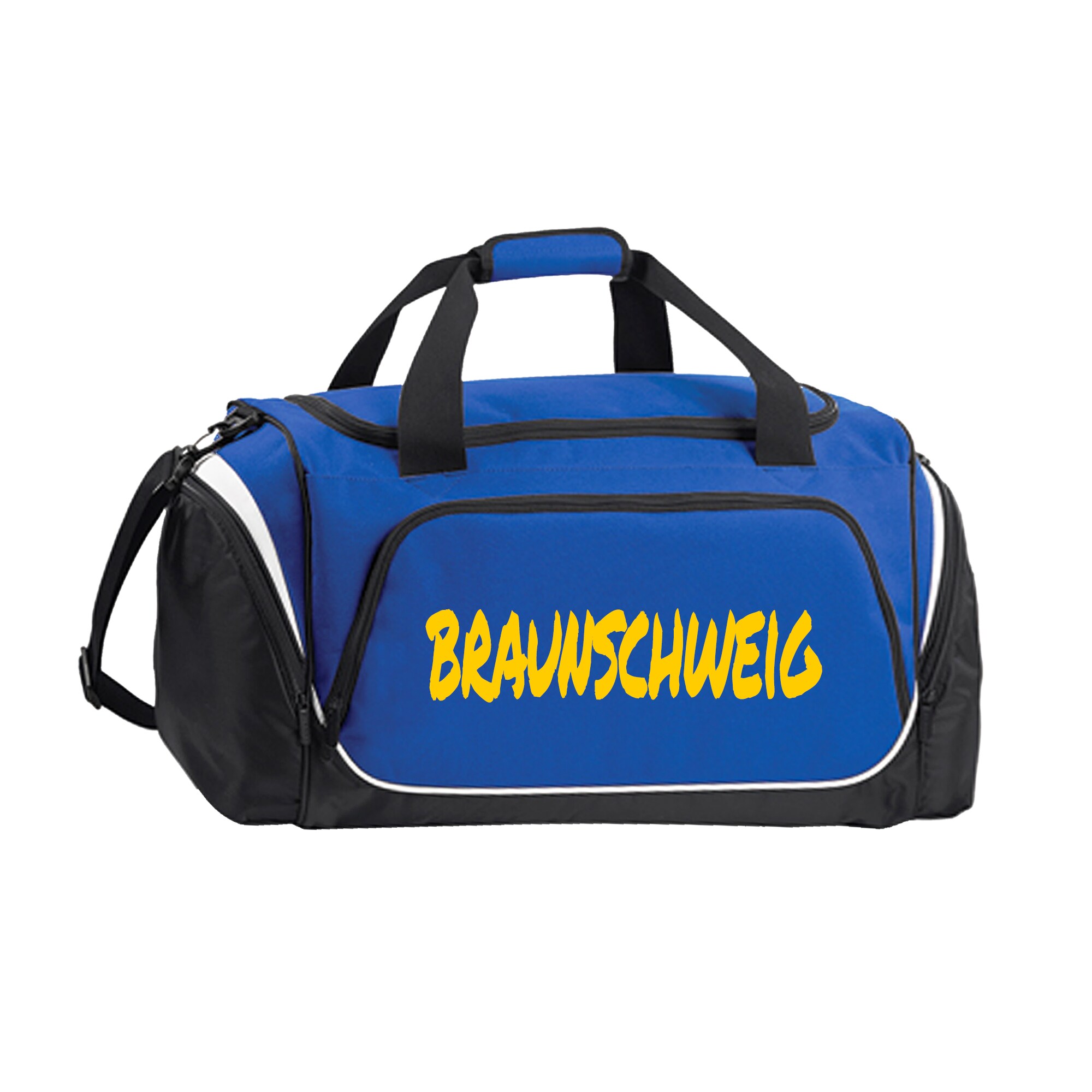 multifanshop Sporttasche - Braunschweig - Textmarker - Druck gelb - Tasche - Bild 1