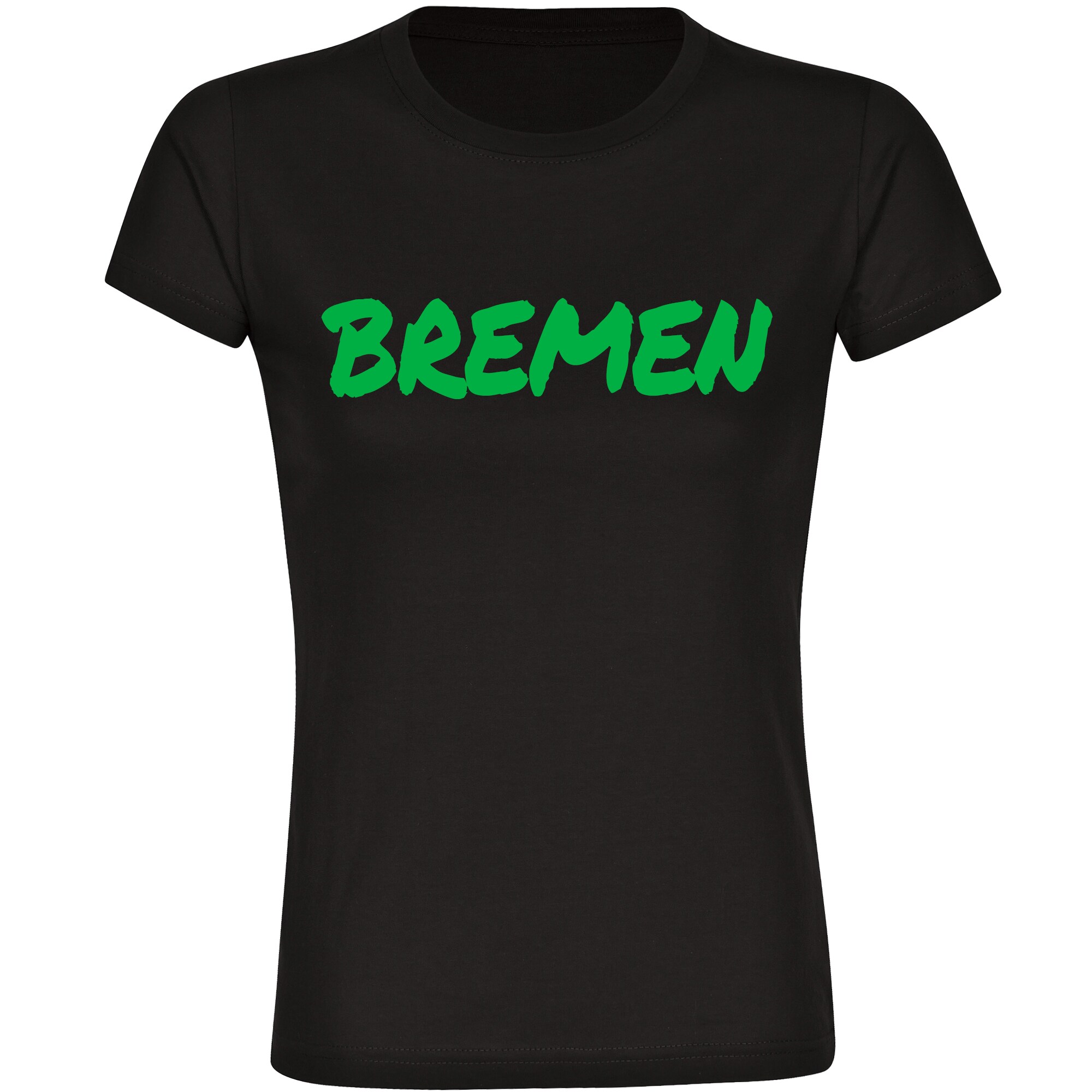 multifanshop Damen T-Shirt - Bremen - Textmarker - Druck gr&uuml;n - Frauen - Bild 1