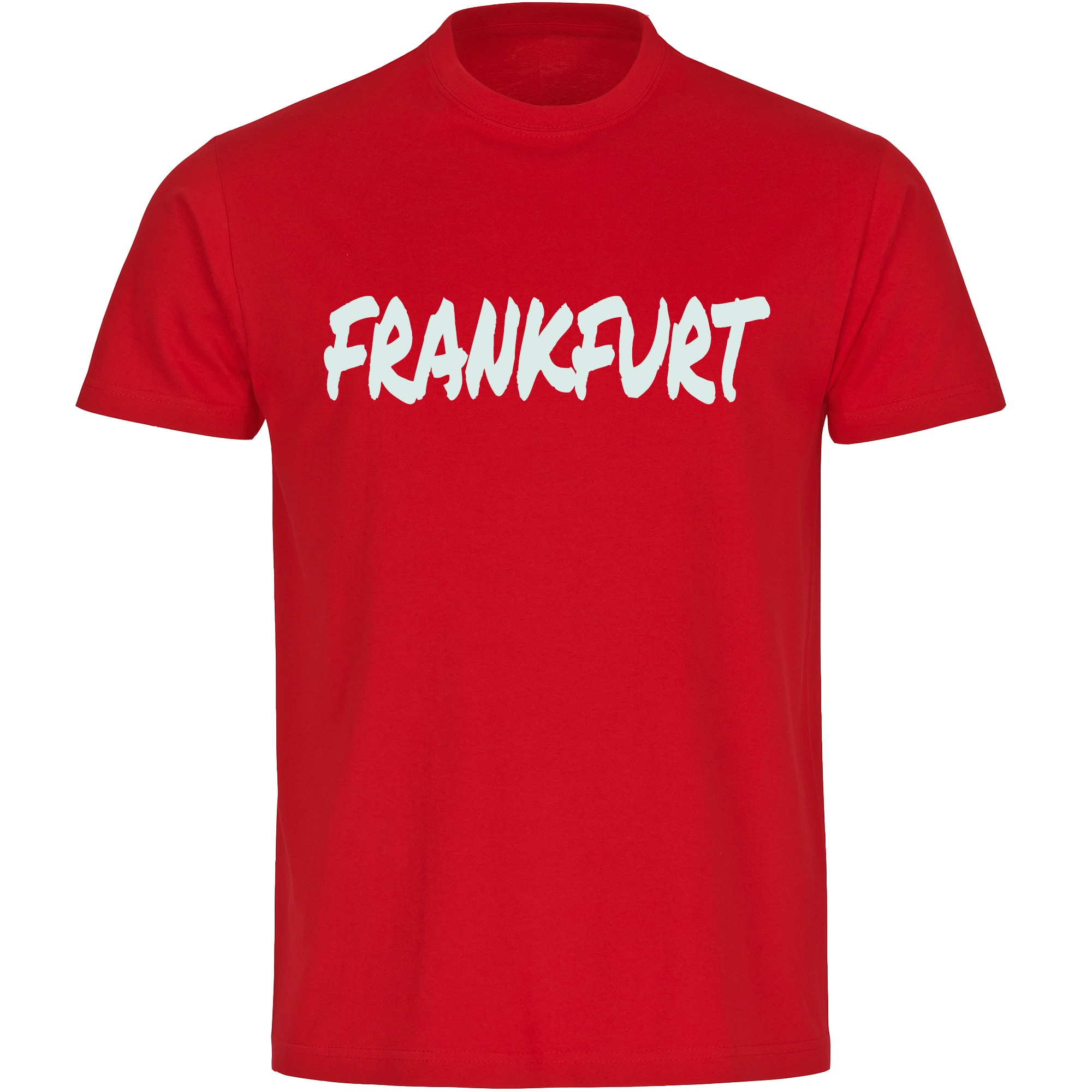 multifanshop Herren T-Shirt - Frankfurt - Textmarker - Druck wei&szlig; - M&auml;nner - Bild 1