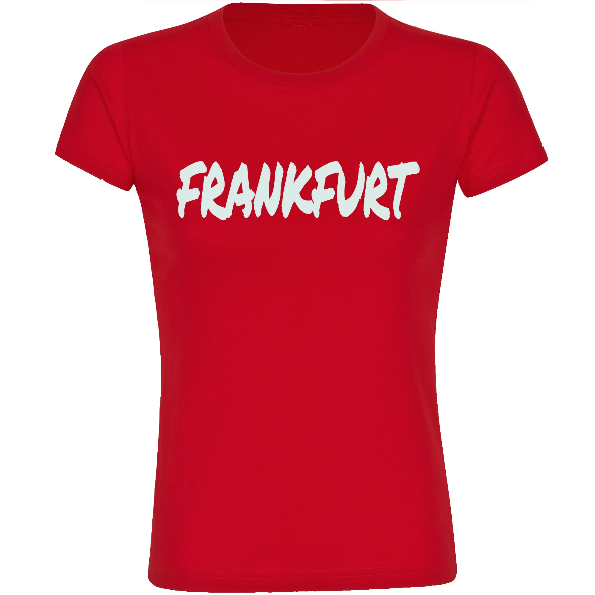 multifanshop Damen T-Shirt - Frankfurt - Textmarker - Druck wei&szlig; - Frauen - Bild 1