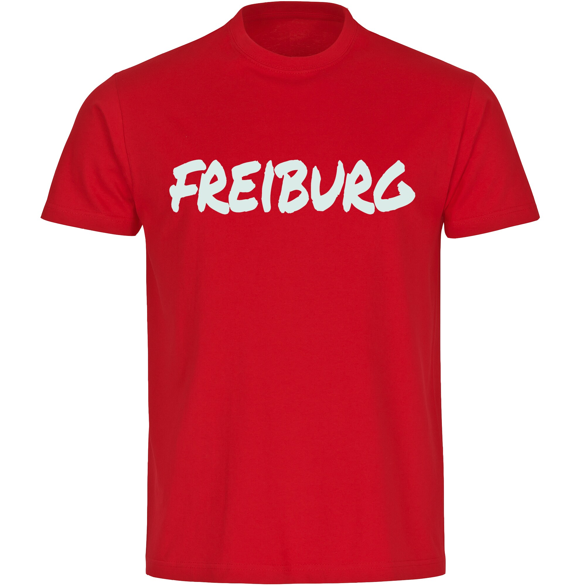 multifanshop Herren T-Shirt - Freiburg - Textmarker - Druck wei&szlig; - M&auml;nner - Bild 1