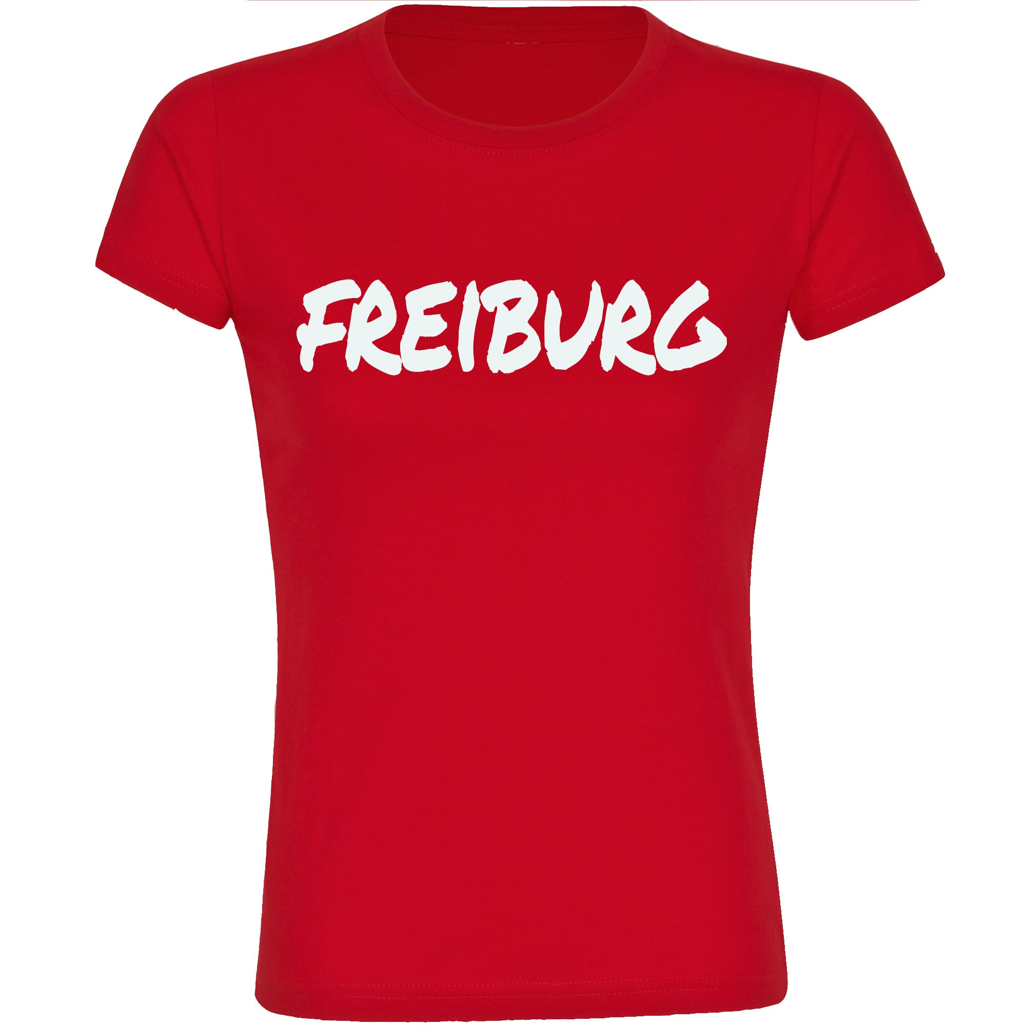 multifanshop Damen T-Shirt - Freiburg - Textmarker - Druck wei&szlig; - Frauen - Bild 1