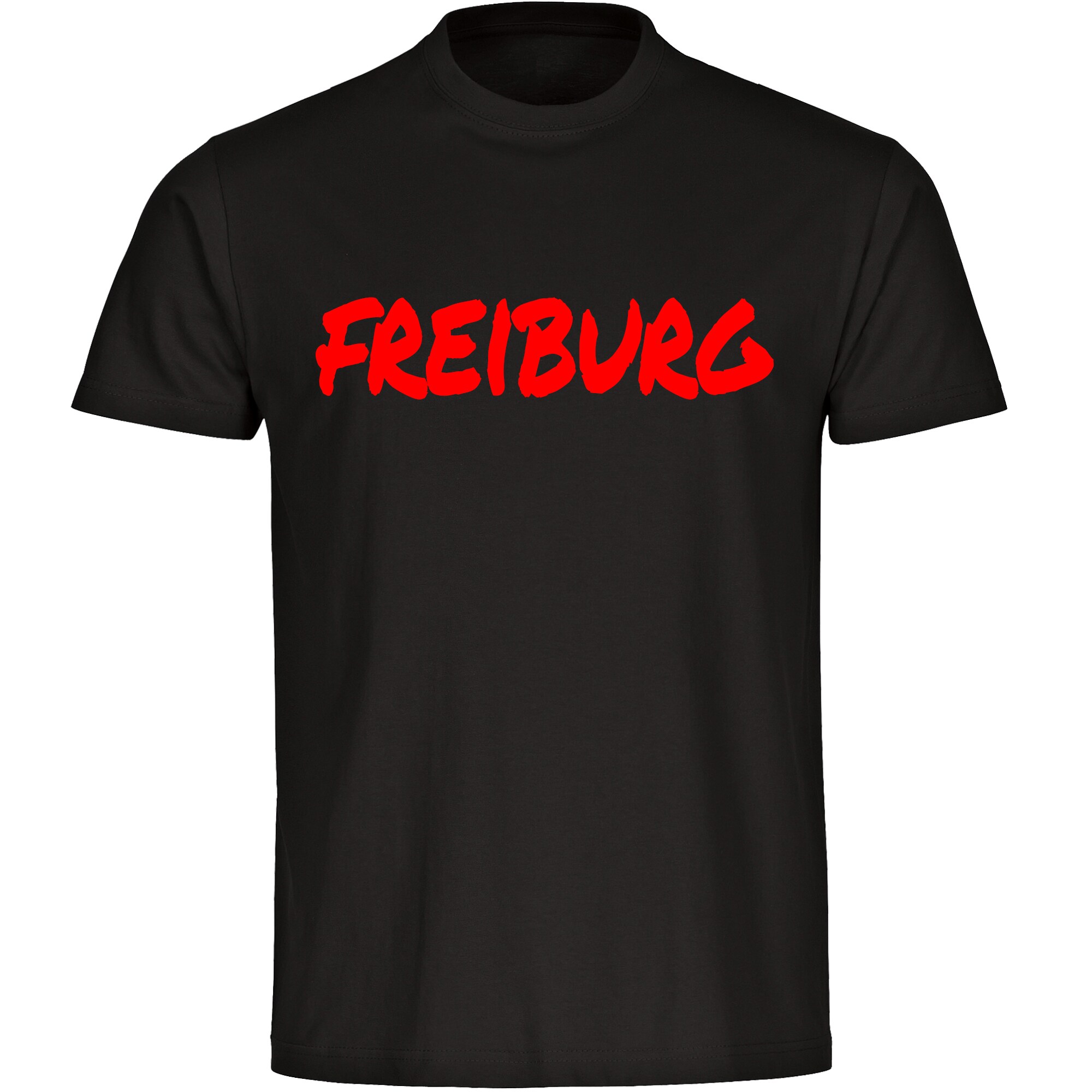 multifanshop Kinder T-Shirt - Freiburg - Textmarker - Druck rot - Kind - Bild 1