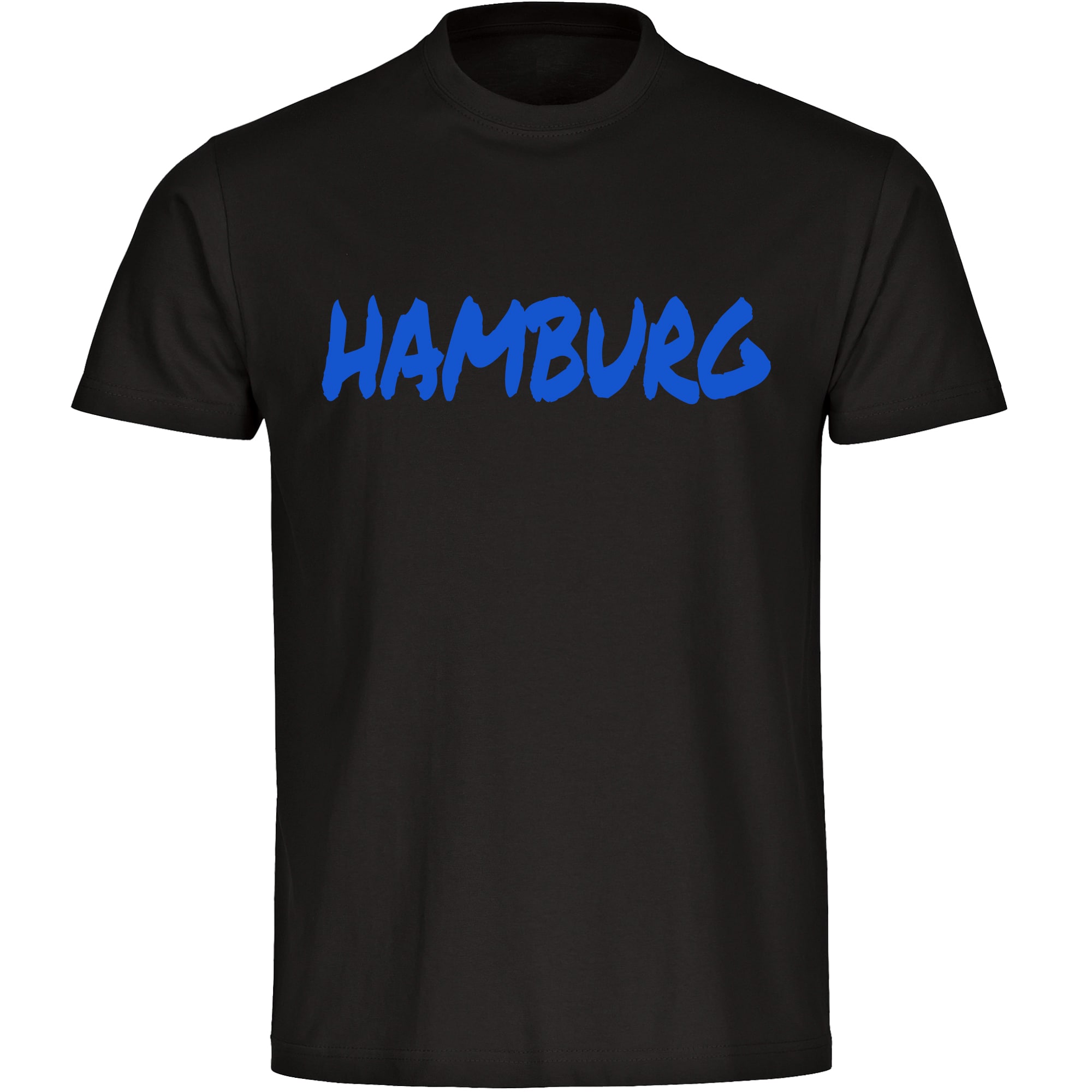 multifanshop Herren T-Shirt - Hamburg - Textmarker - Druck blau - M&auml;nner - Bild 1