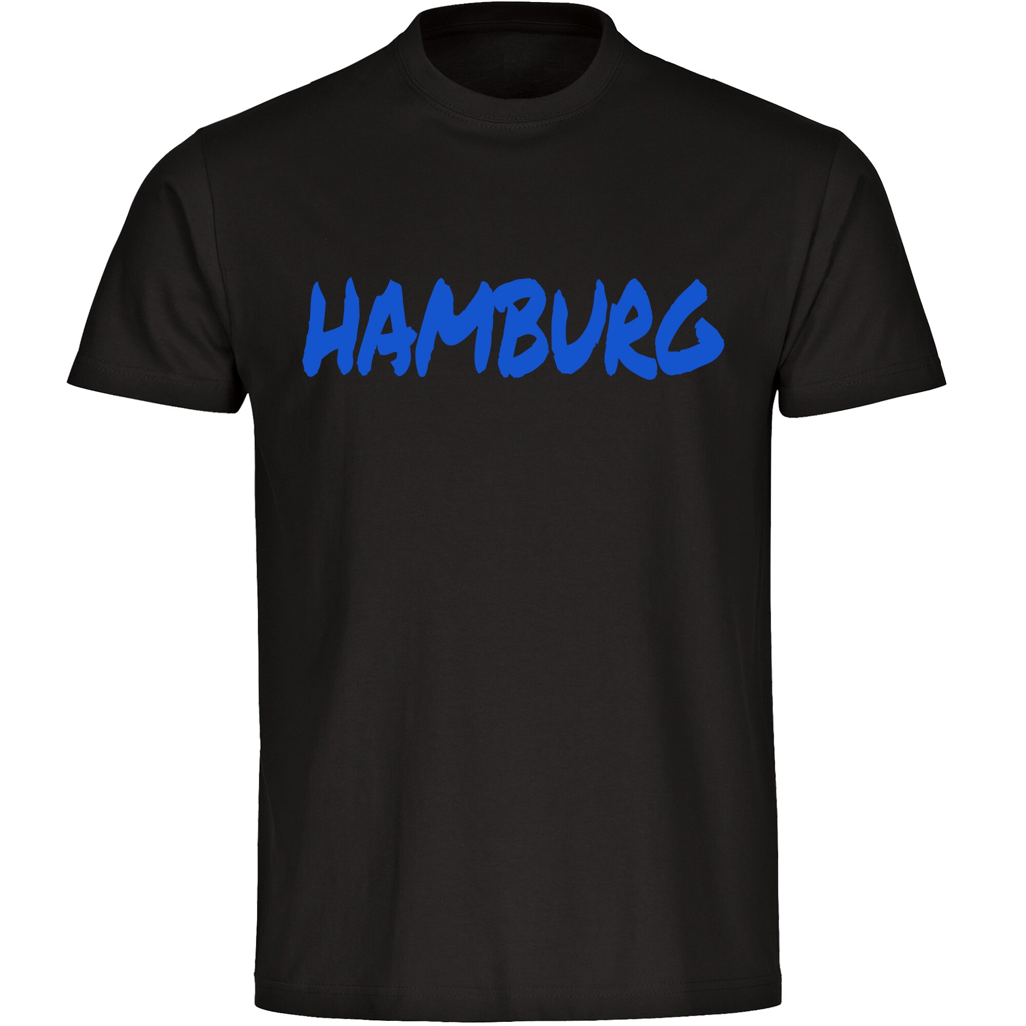 multifanshop Herren T-Shirt - Hamburg - Textmarker - Druck blau - M&auml;nner - Bild 1