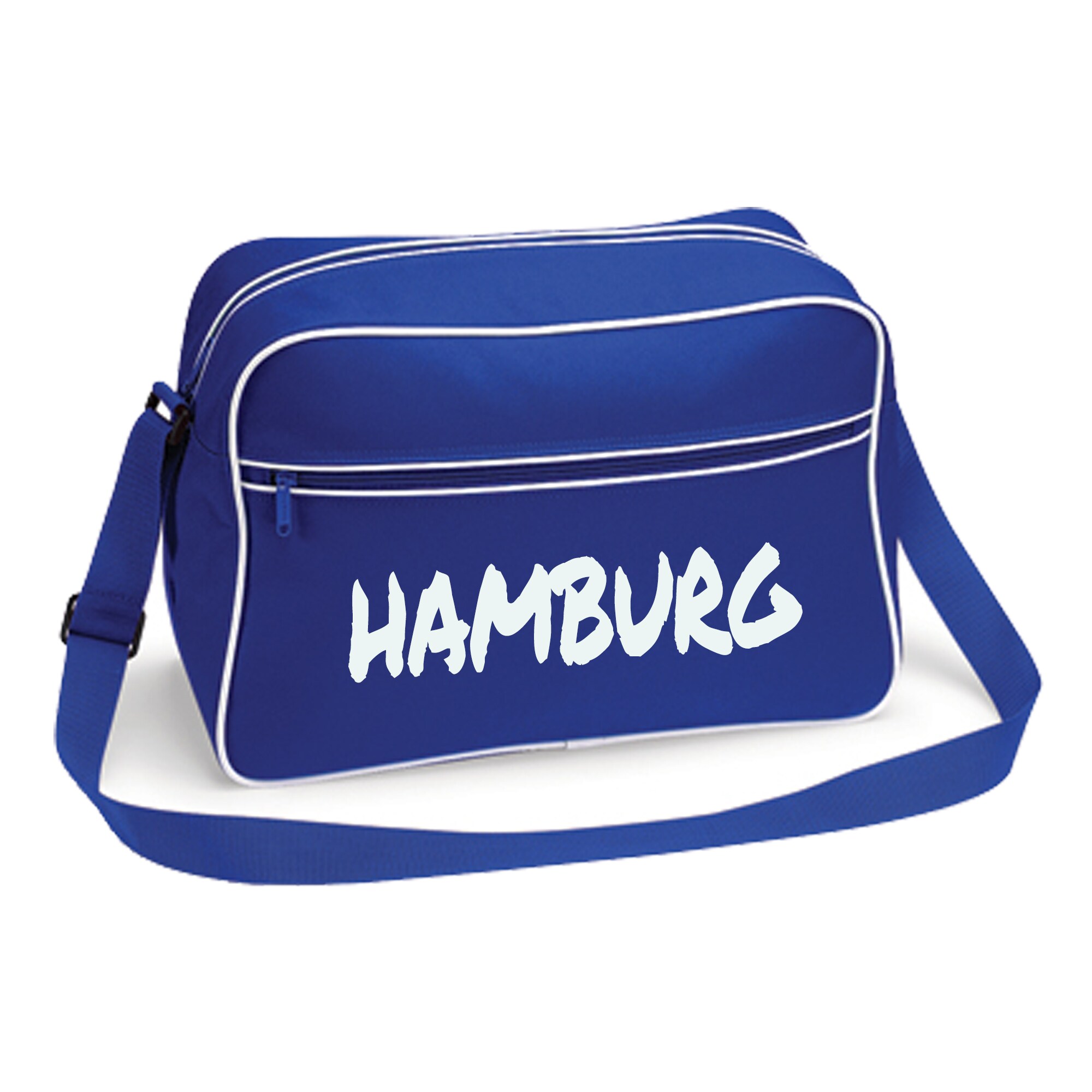 multifanshop Retrotasche - Hamburg - Textmarker - Druck wei&szlig; - Tasche - Bild 1