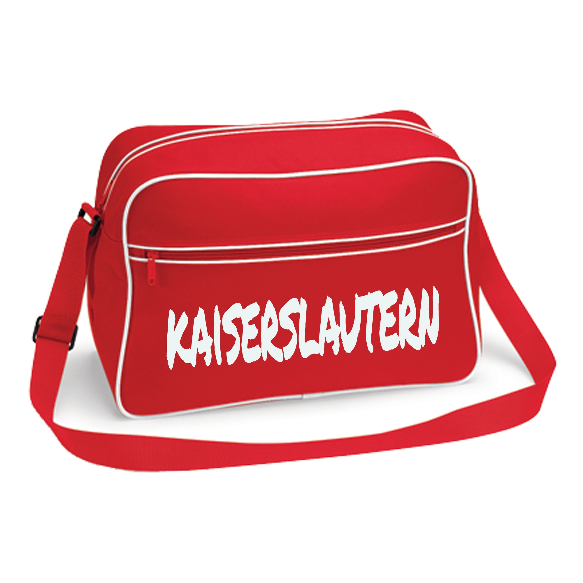 multifanshop Retrotasche - Kaiserslautern - Textmarker - Druck wei&szlig; - Tasche - Bild 1