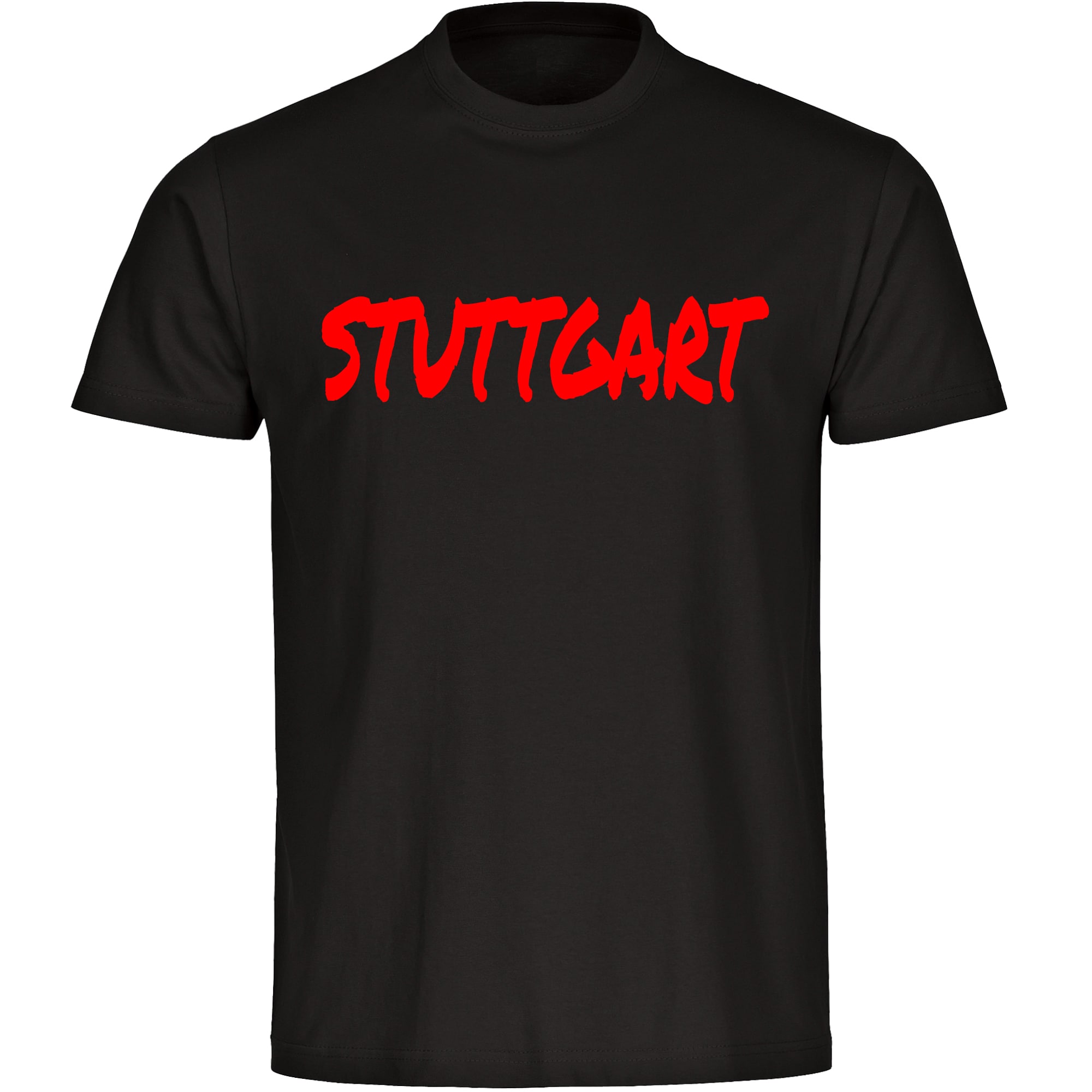 multifanshop Herren T-Shirt - Stuttgart - Textmarker - Druck rot - M&auml;nner - Bild 1