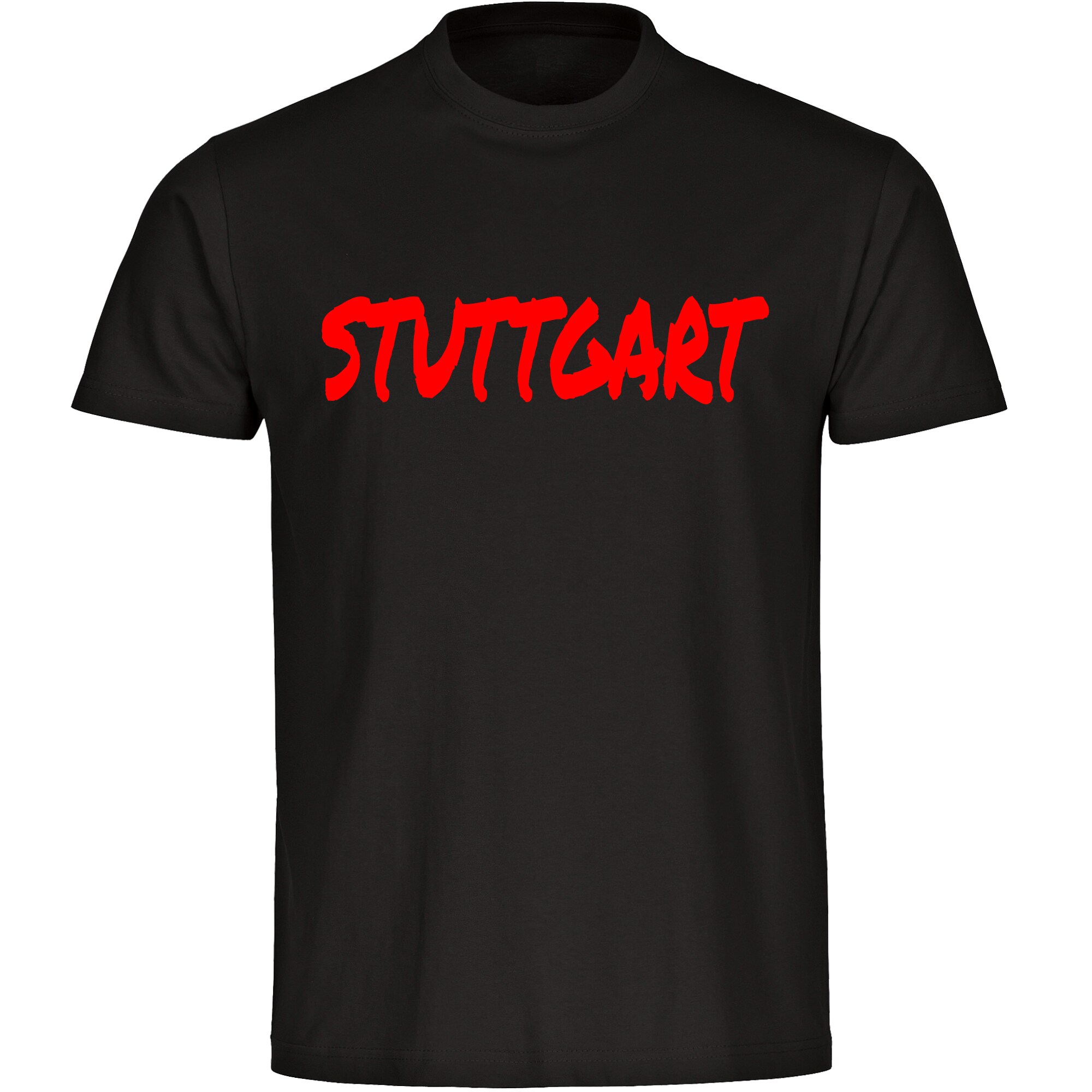 multifanshop Herren T-Shirt - Stuttgart - Textmarker - Druck rot - M&auml;nner - Bild 1