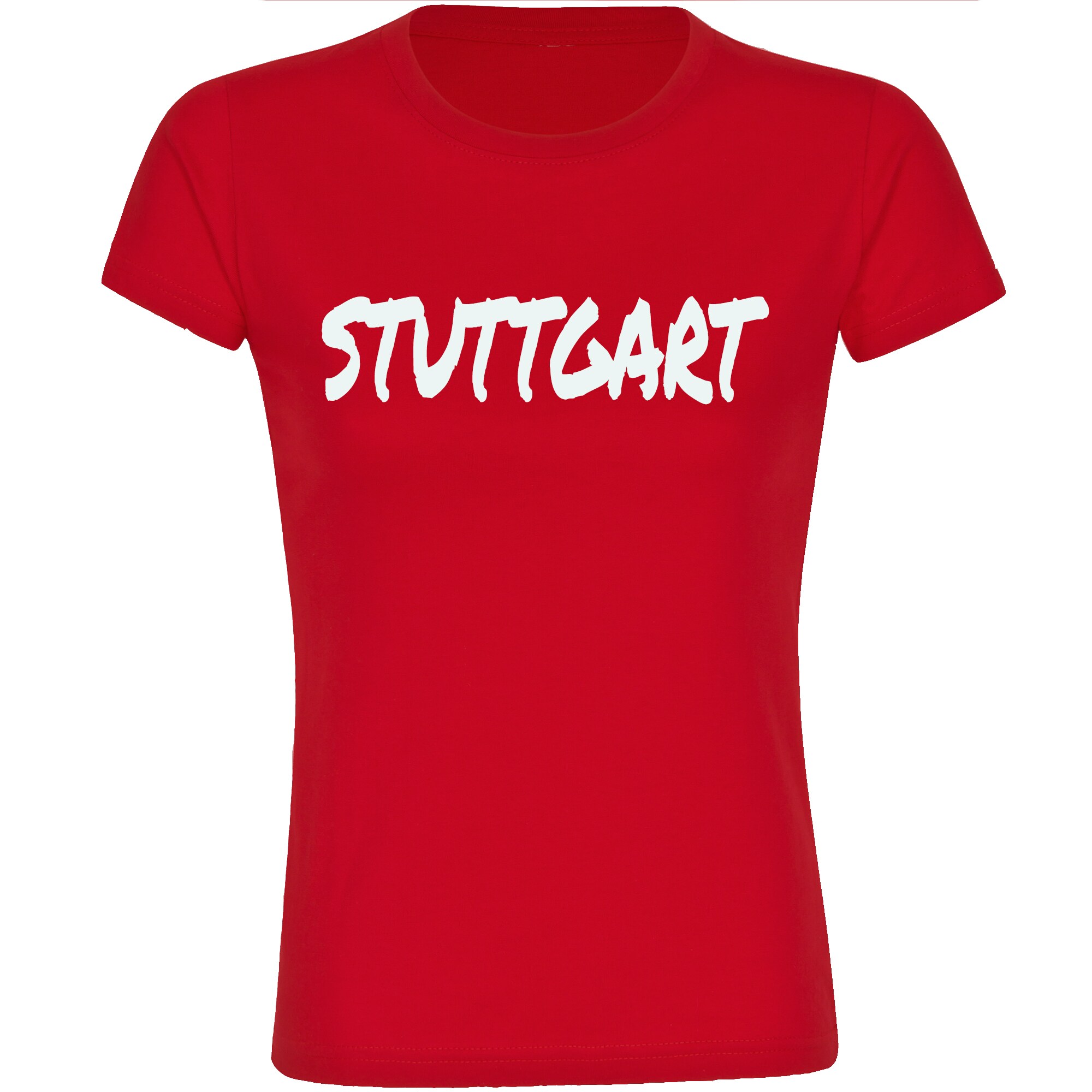 multifanshop Damen T-Shirt - Stuttgart - Textmarker - Druck wei&szlig; - Frauen - Bild 1