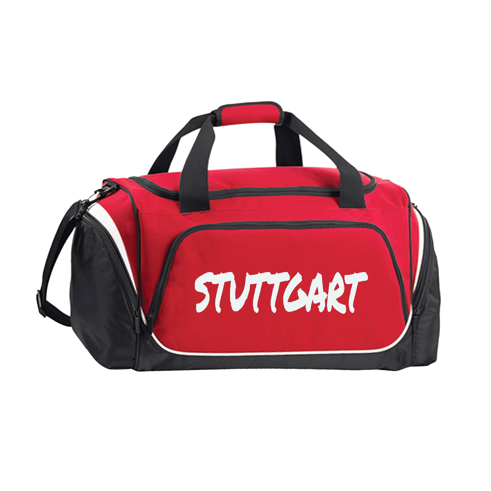 multifanshop Sporttasche - Stuttgart - Textmarker - Druck wei&szlig; - Tasche - Bild 1