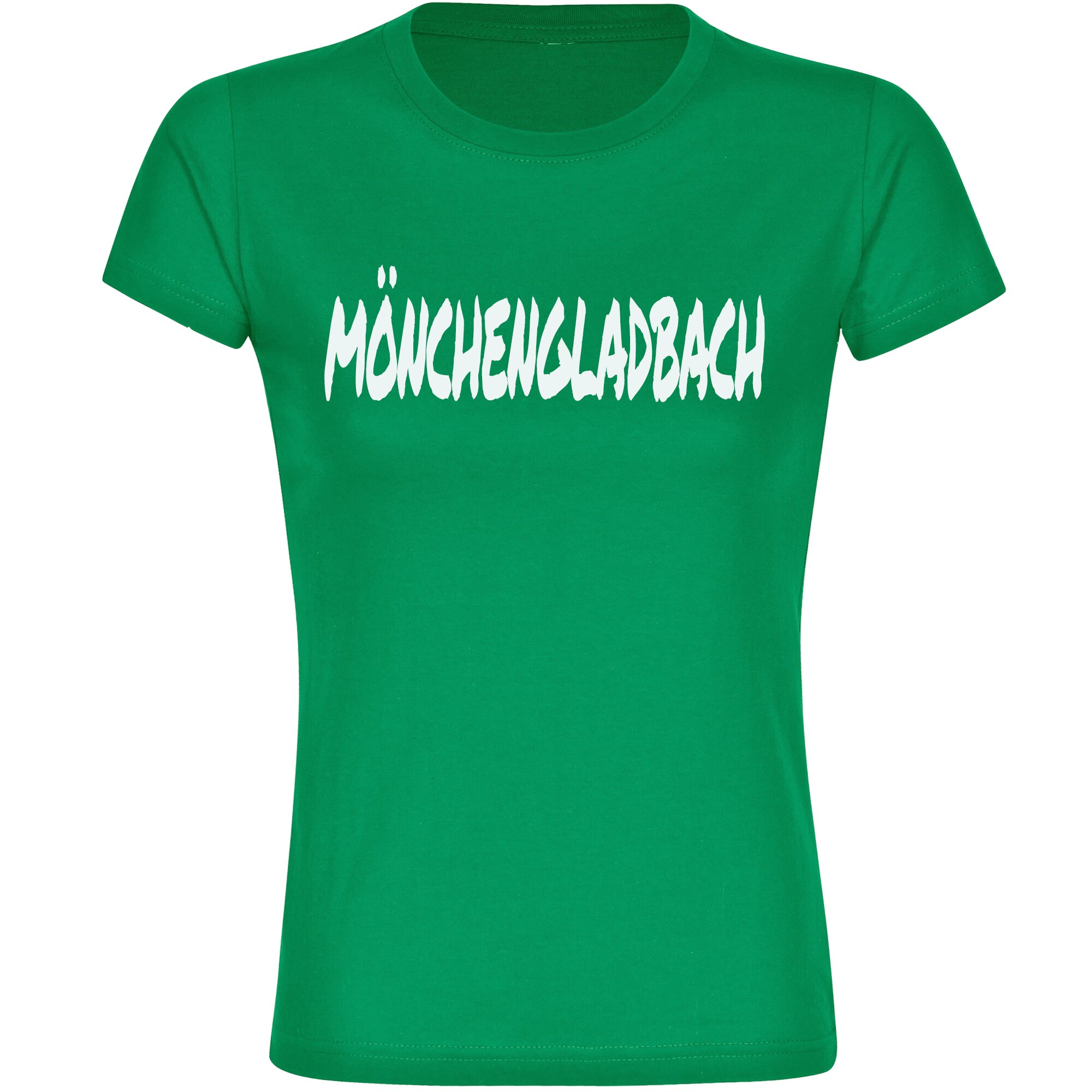 multifanshop Damen T-Shirt - M&ouml;nchengladbach - Textmarker - Druck wei&szlig; - Frauen - Bild 1