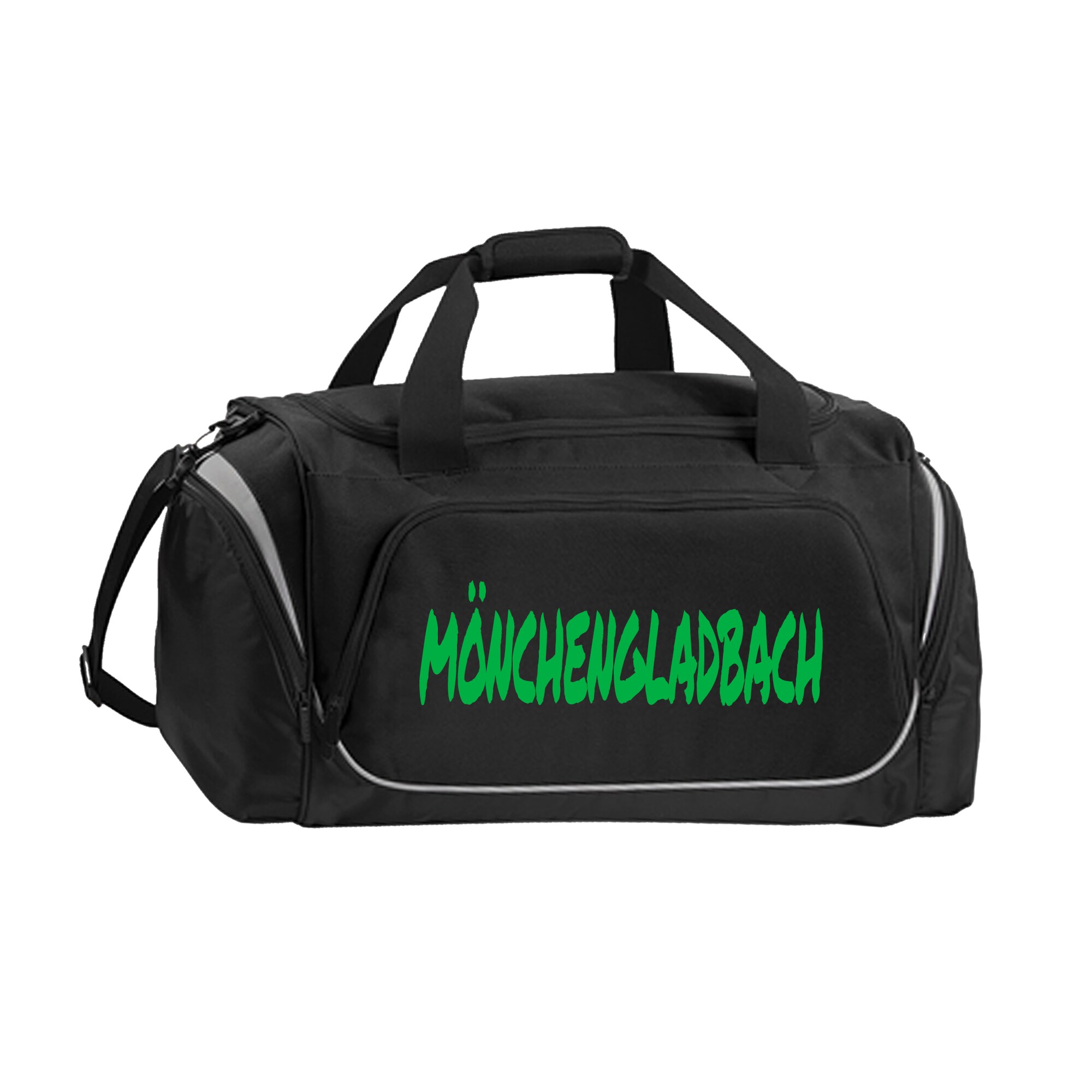 multifanshop Sporttasche - M&ouml;nchengladbach - Textmarker - Druck gr&uuml;n - Tasche - Bild 1