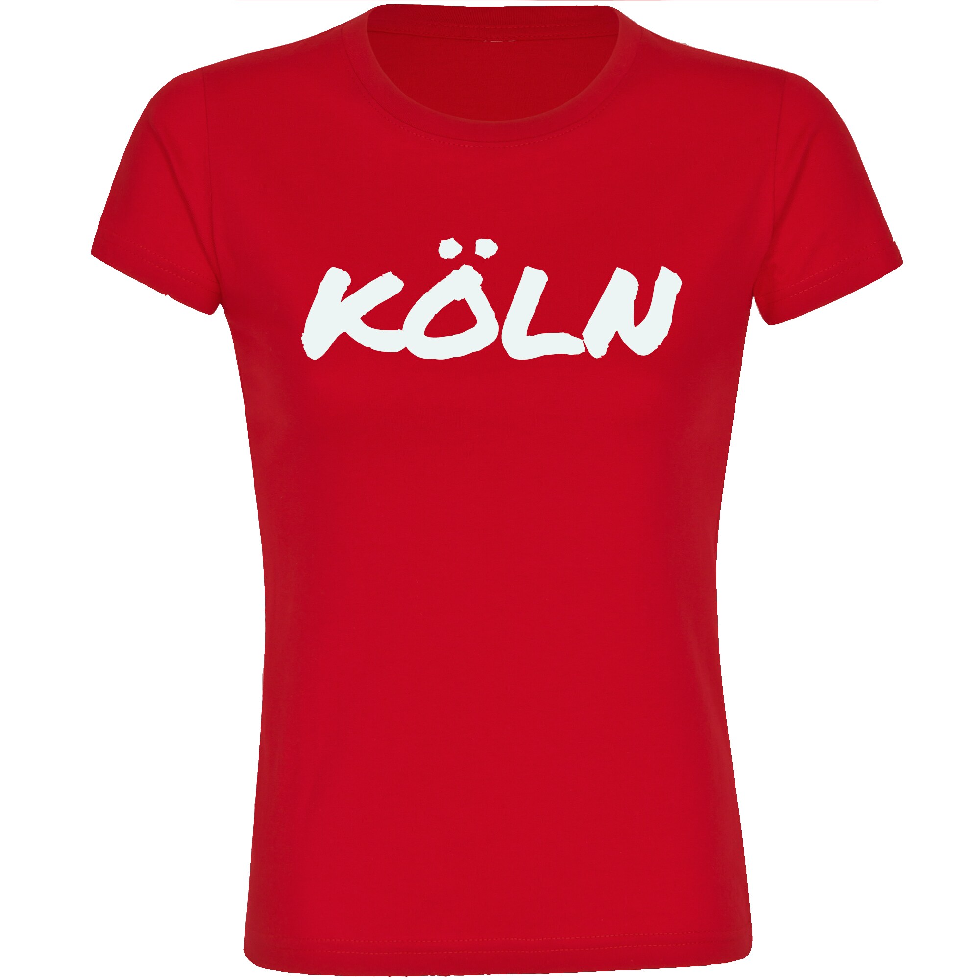 multifanshop Damen T-Shirt - K&ouml;ln - Textmarker - Druck wei&szlig; - Frauen - Bild 1