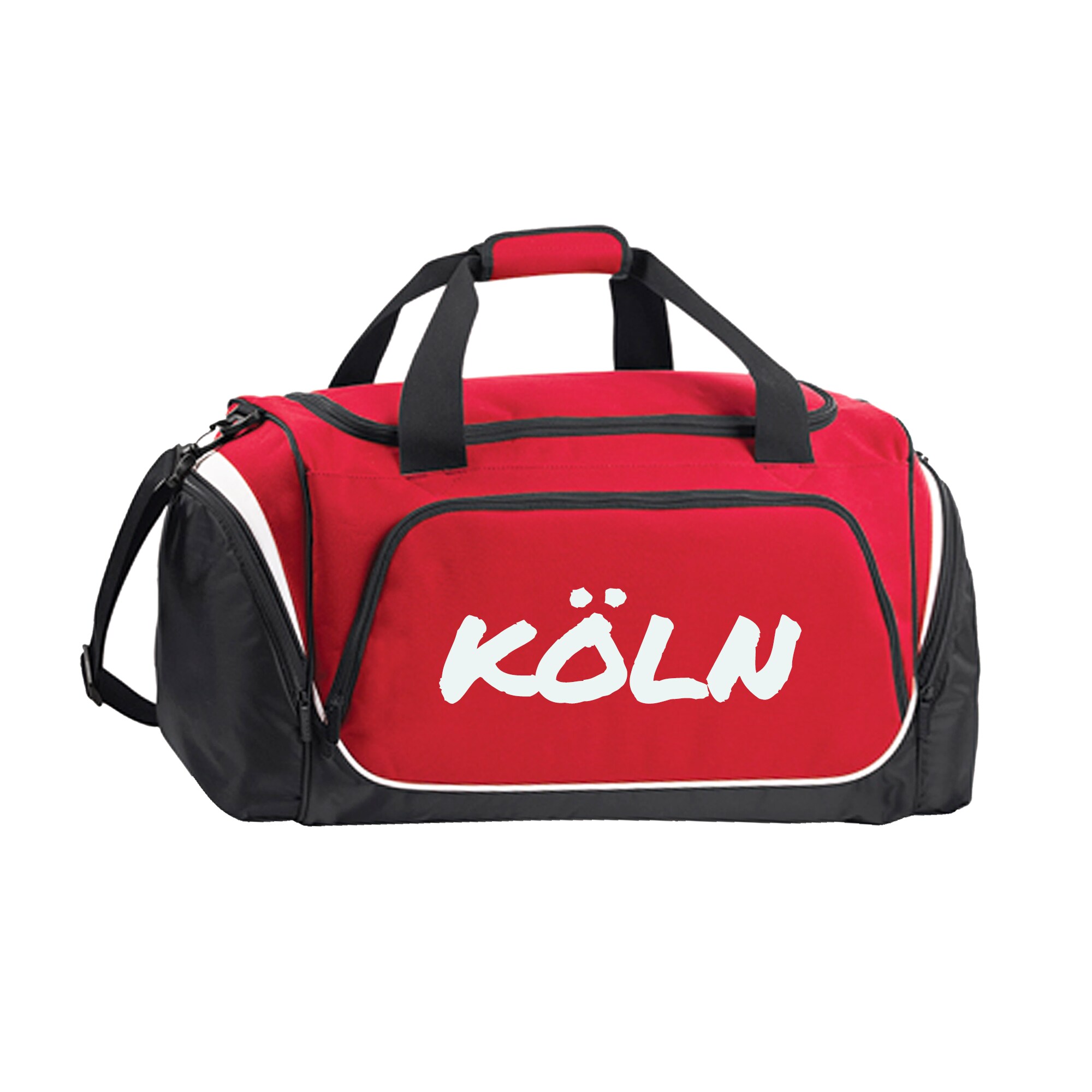 multifanshop Sporttasche - K&ouml;ln - Textmarker - Druck wei&szlig; - Tasche - Bild 1