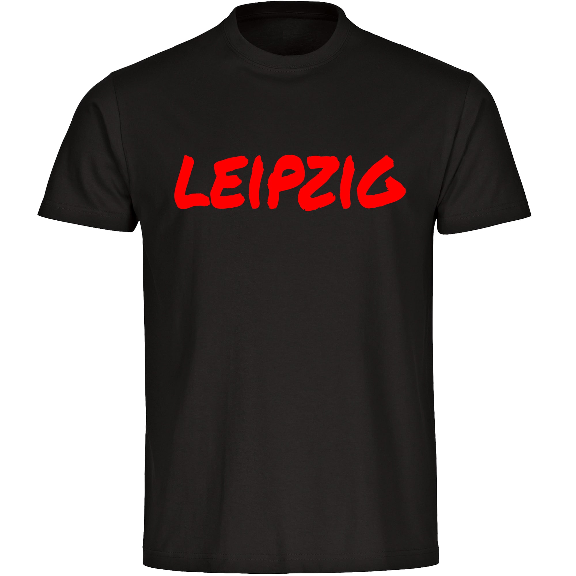 multifanshop Herren T-Shirt - Leipzig - Textmarker - Druck rot - M&auml;nner - Bild 1