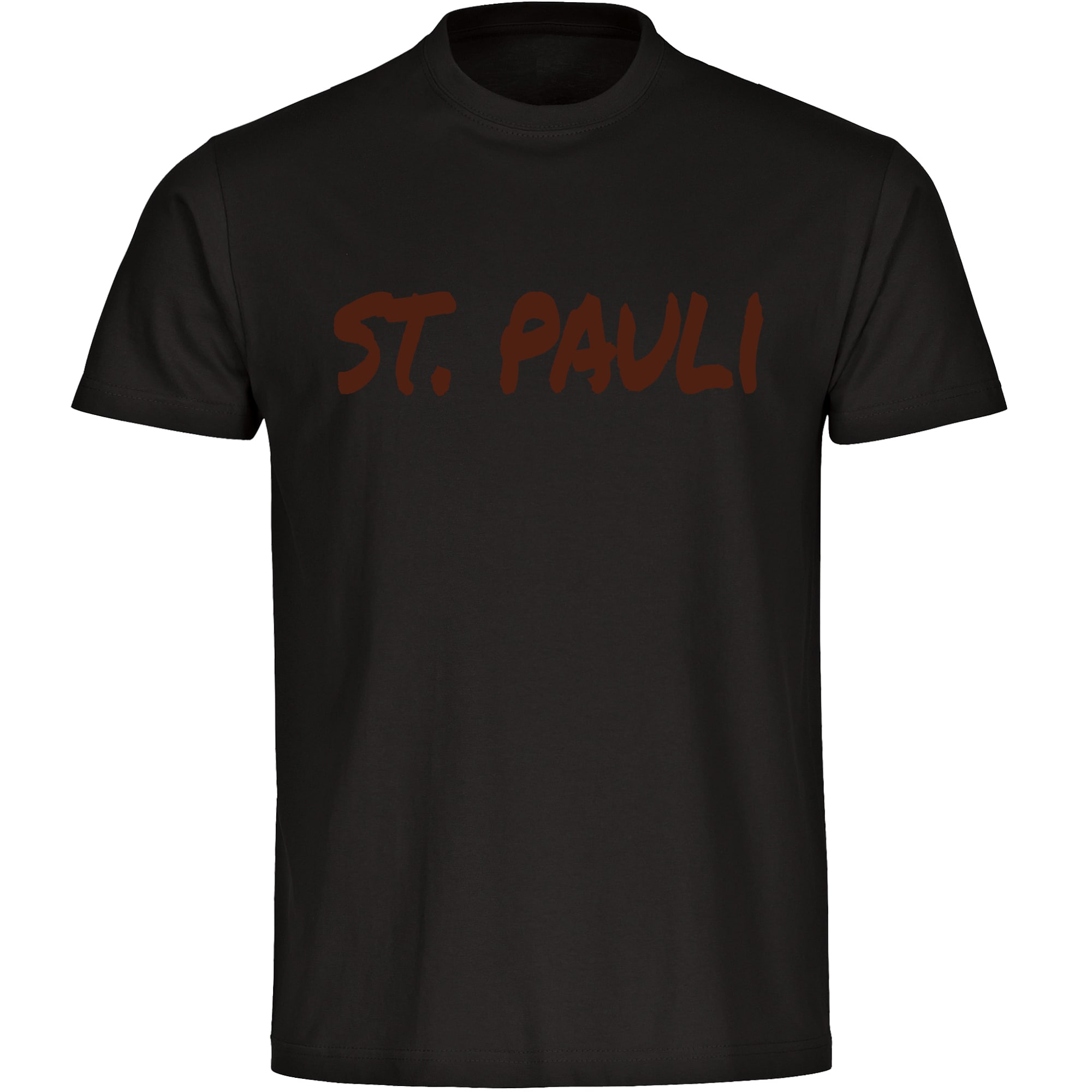 multifanshop Herren T-Shirt - St. Pauli - Textmarker - Druck braun - M&auml;nner - Bild 1