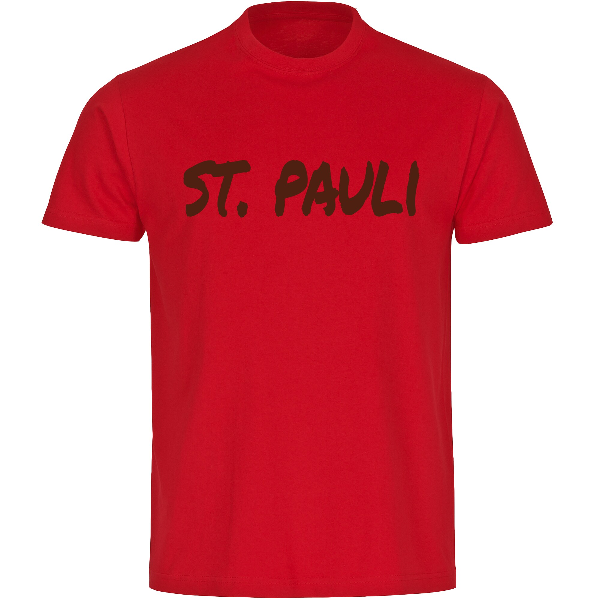 multifanshop Kinder T-Shirt - St. Pauli - Textmarker - Druck braun - Kind - Bild 1