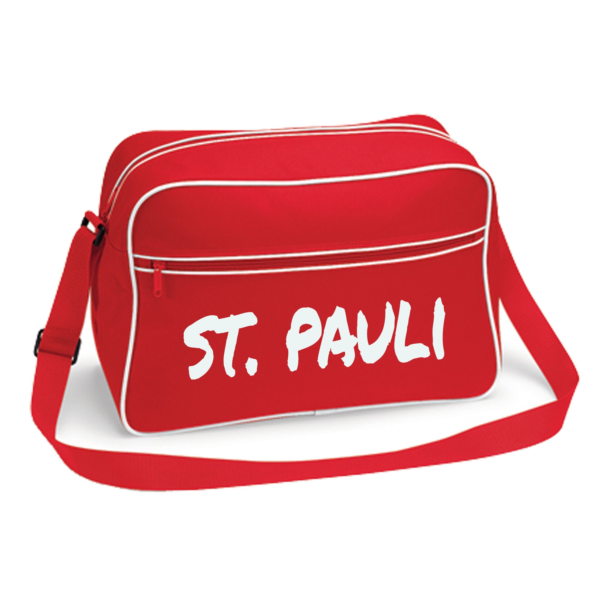 multifanshop Retrotasche - St. Pauli - Textmarker - Druck wei&szlig; - Tasche - Bild 1