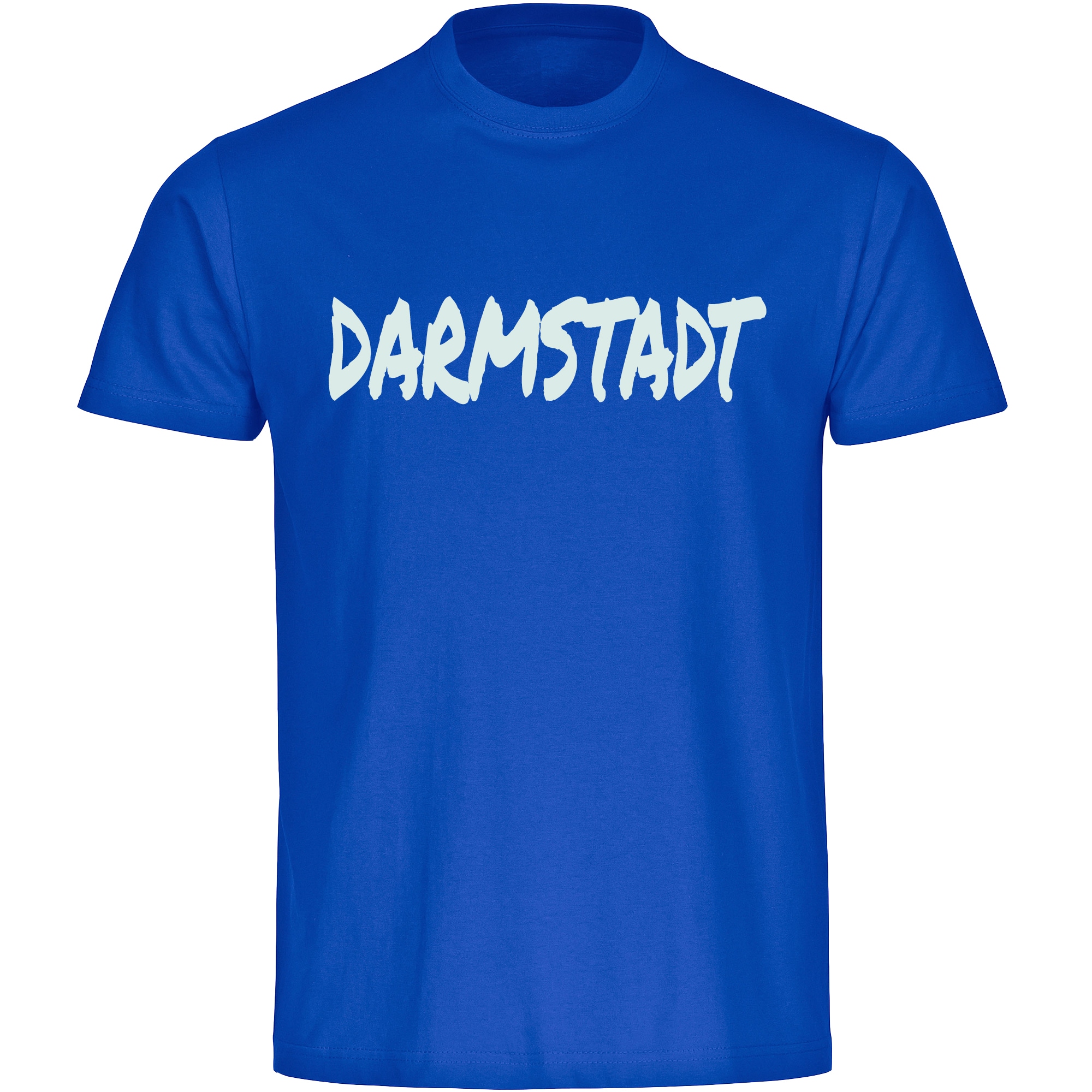 multifanshop Herren T-Shirt - Darmstadt - Textmarker - Druck wei&szlig; - M&auml;nner - Bild 1