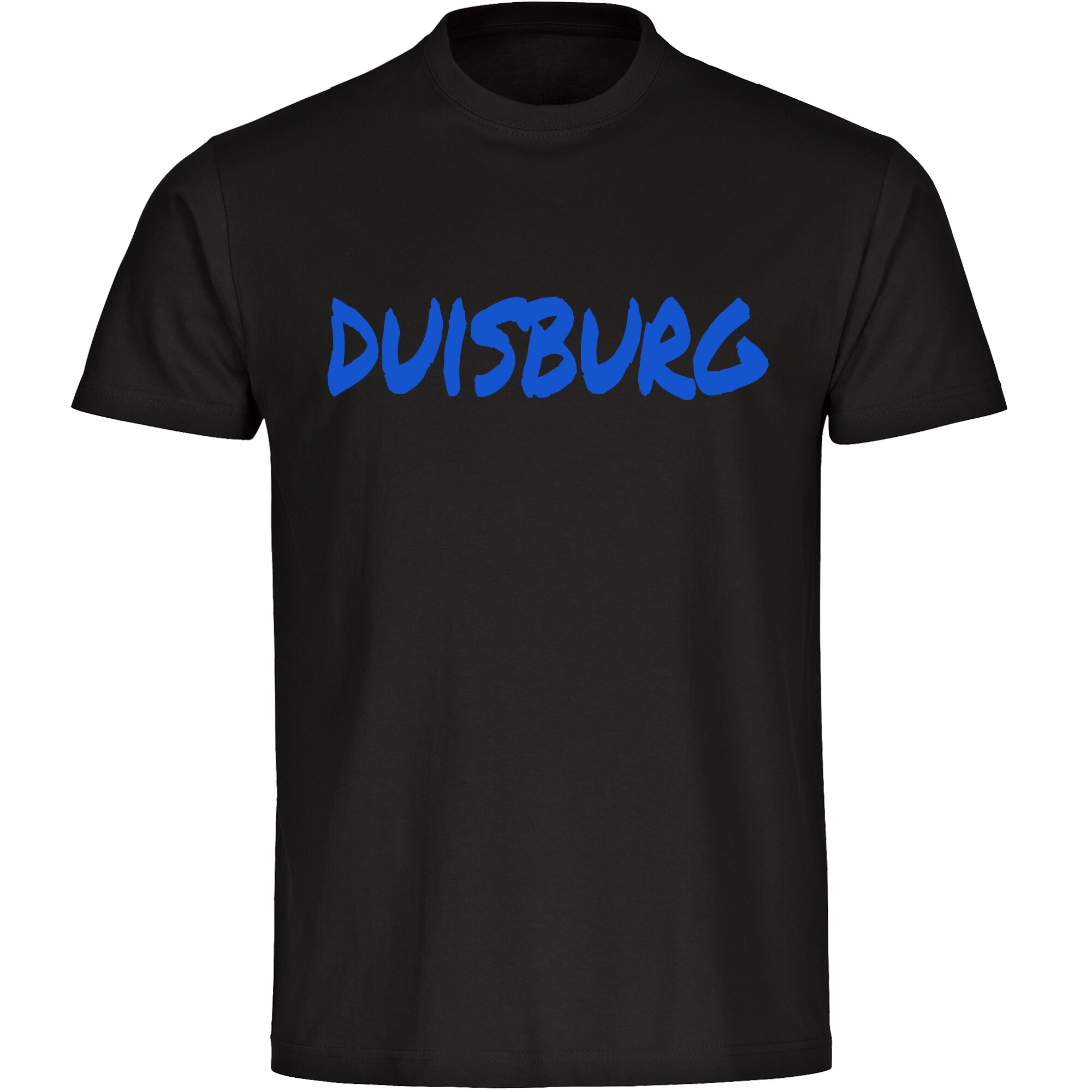 multifanshop Herren T-Shirt - Duisburg - Textmarker - Druck blau - M&auml;nner - Bild 1