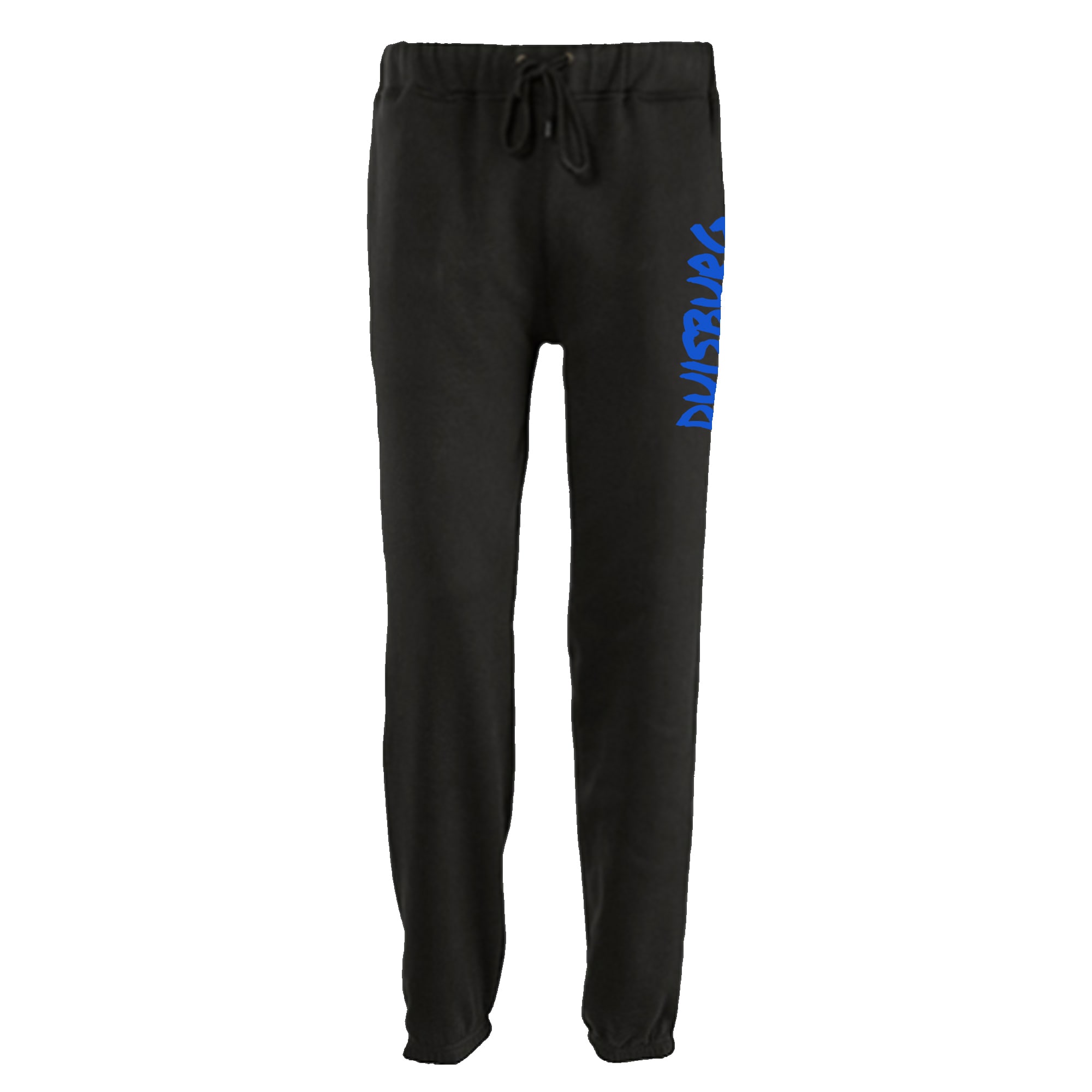 multifanshop Jogginghose - Duisburg - Textmarker - Druck blau - Trainingshose - Bild 1