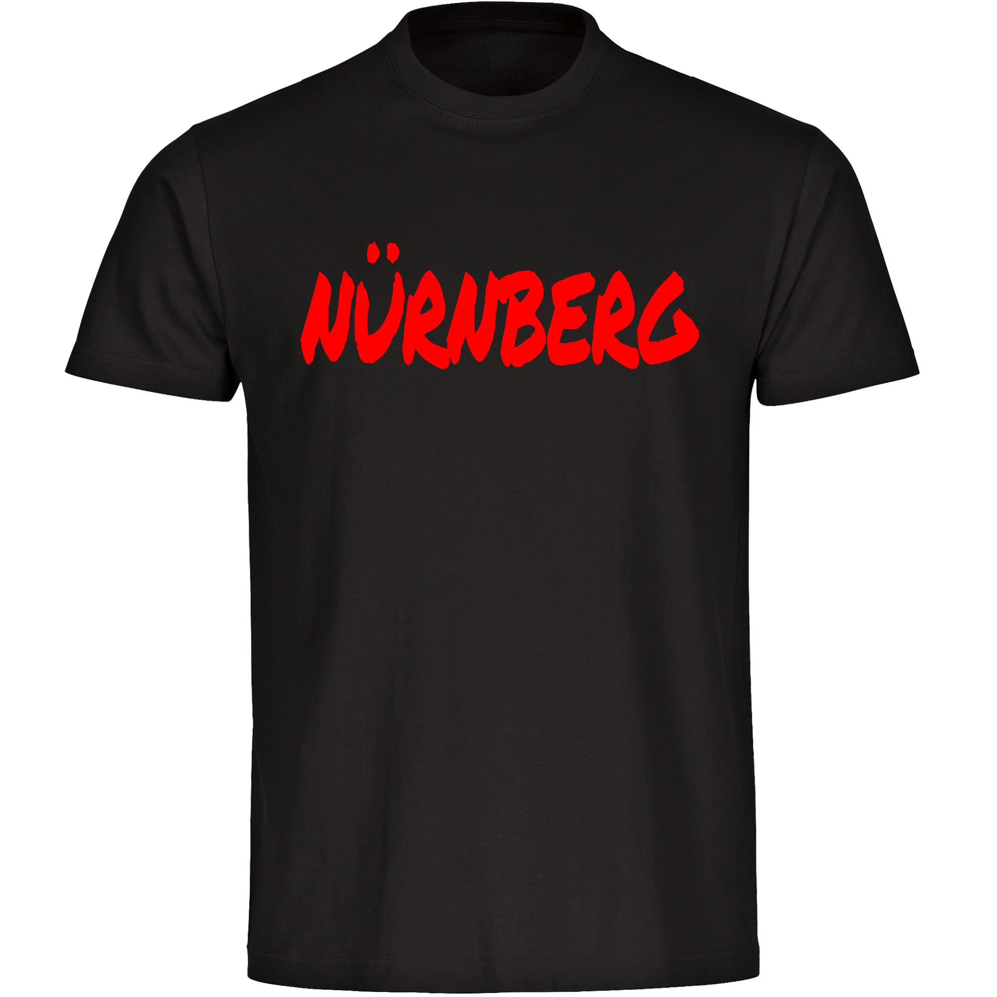 multifanshop Herren T-Shirt - N&uuml;rnberg - Textmarker - Druck rot - M&auml;nner - Bild 1