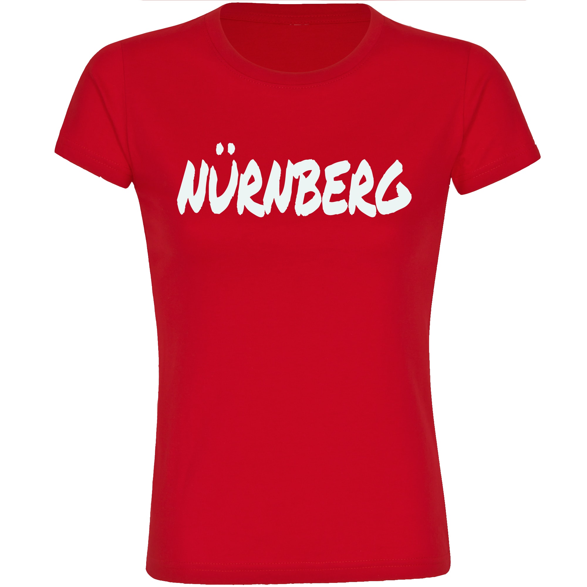 multifanshop Damen T-Shirt - N&uuml;rnberg - Textmarker - Druck wei&szlig; - Frauen - Bild 1