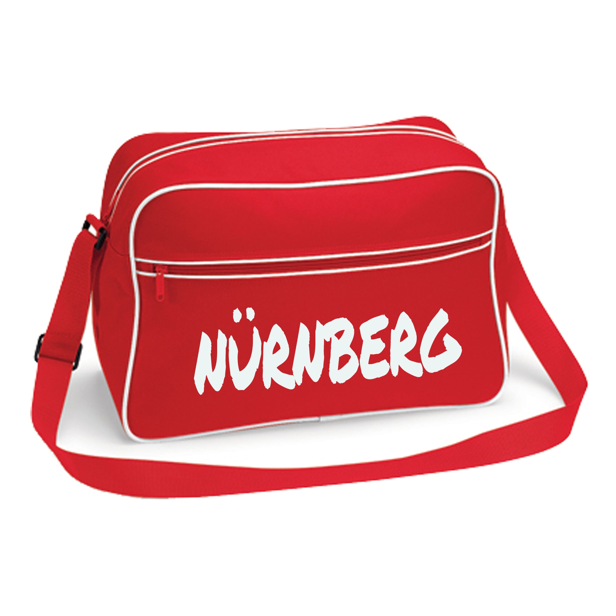 multifanshop Retrotasche - N&uuml;rnberg - Textmarker - Druck wei&szlig; - Tasche - Bild 1