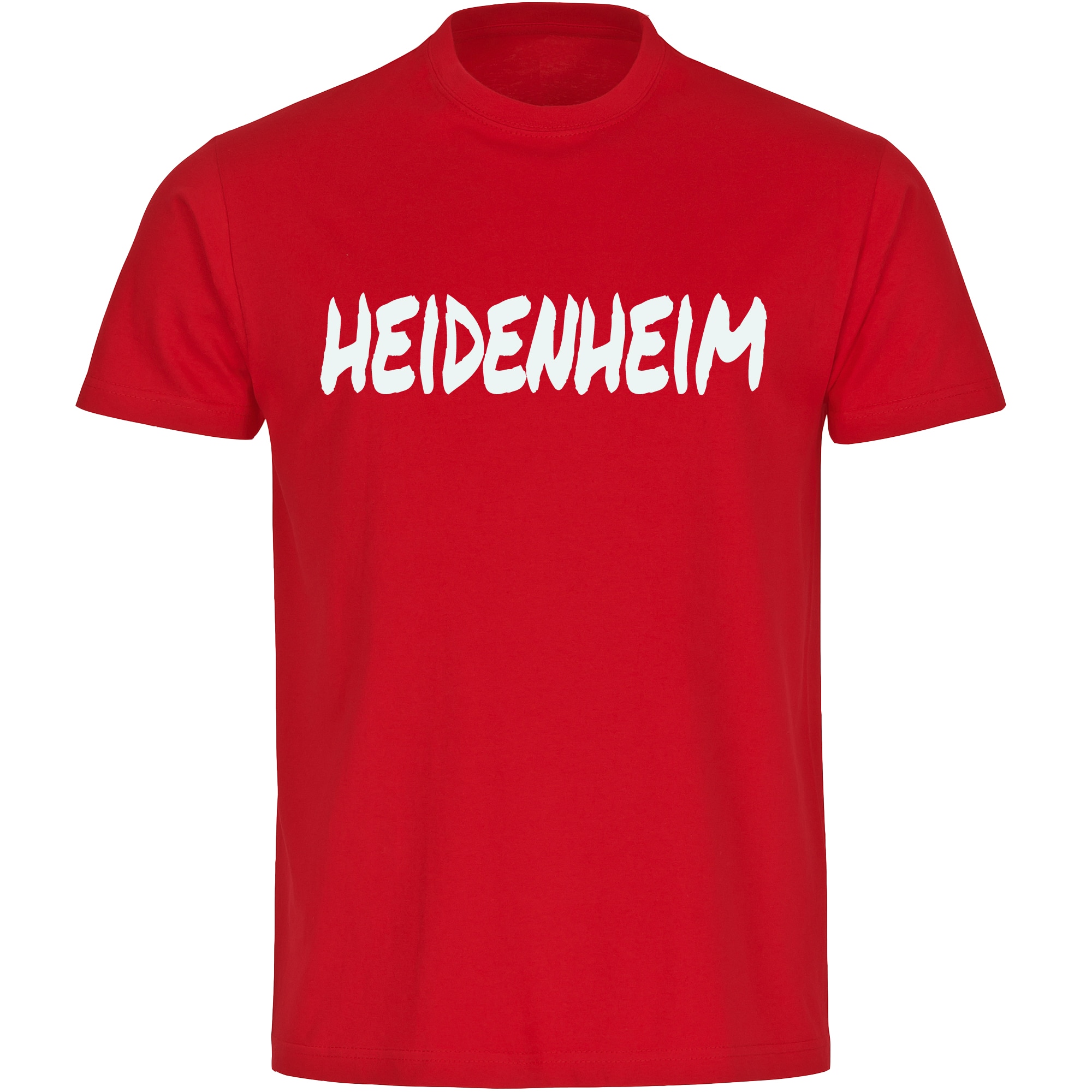 multifanshop Herren T-Shirt - Heidenheim - Textmarker - Druck wei&szlig; - M&auml;nner - Bild 1