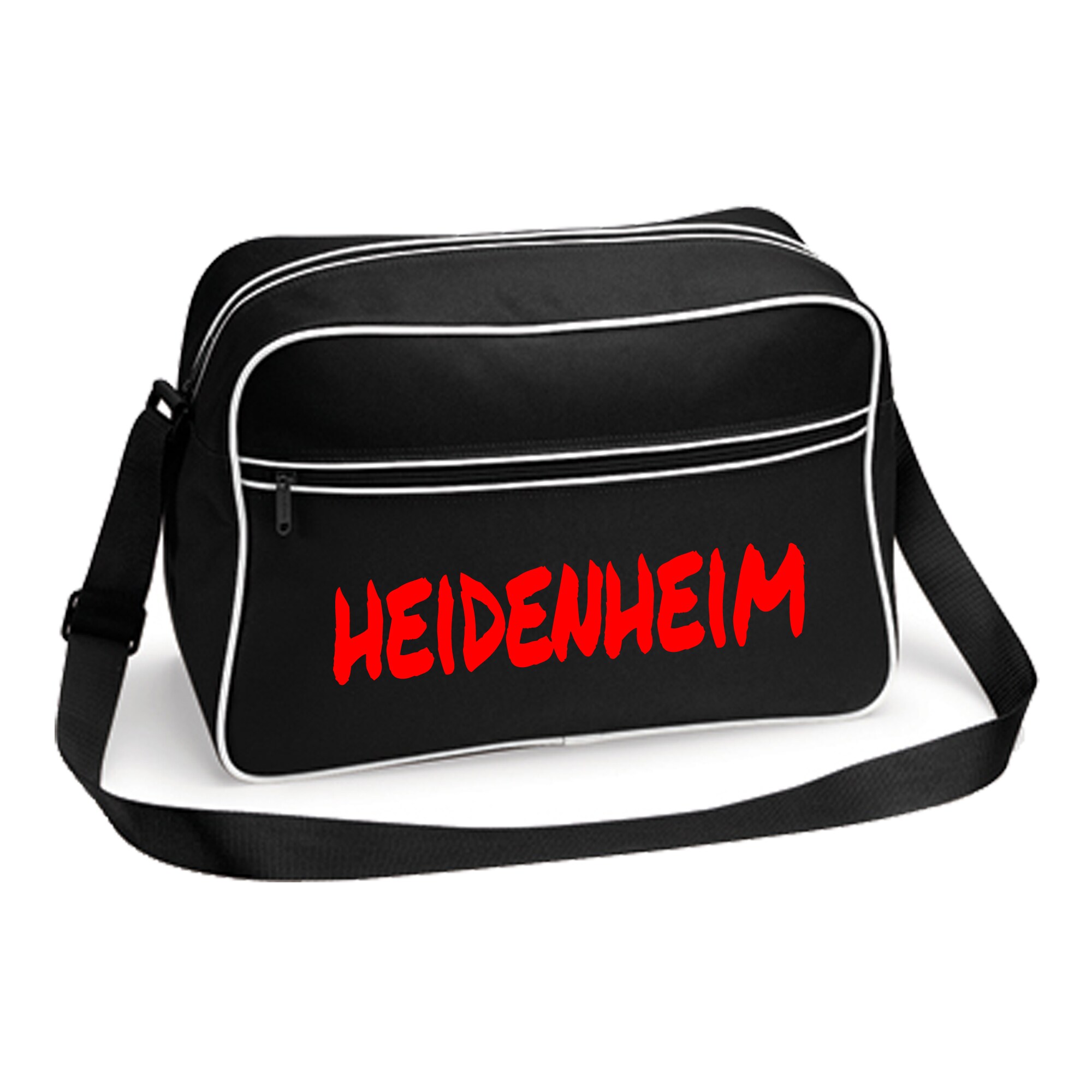 multifanshop Retrotasche - Heidenheim - Textmarker - Druck rot - Tasche - Bild 1