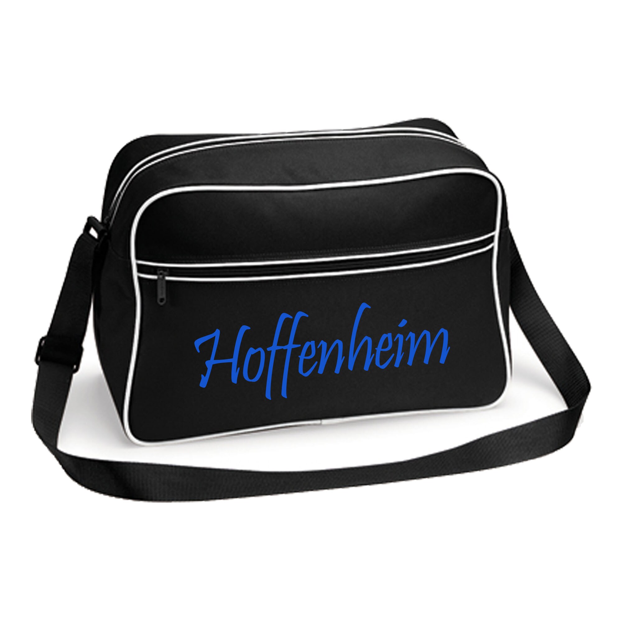multifanshop Retrotasche - Hoffenheim - Schriftzug - Druck blau - Tasche - Bild 1