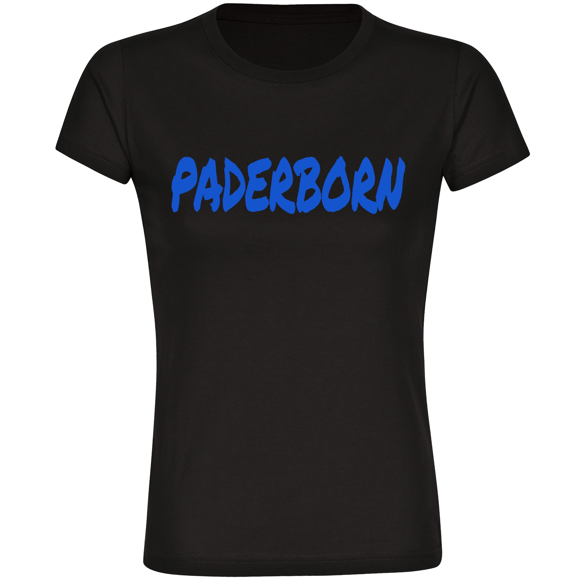 multifanshop Damen T-Shirt - Paderborn - Textmarker - Druck blau - Frauen - Bild 1