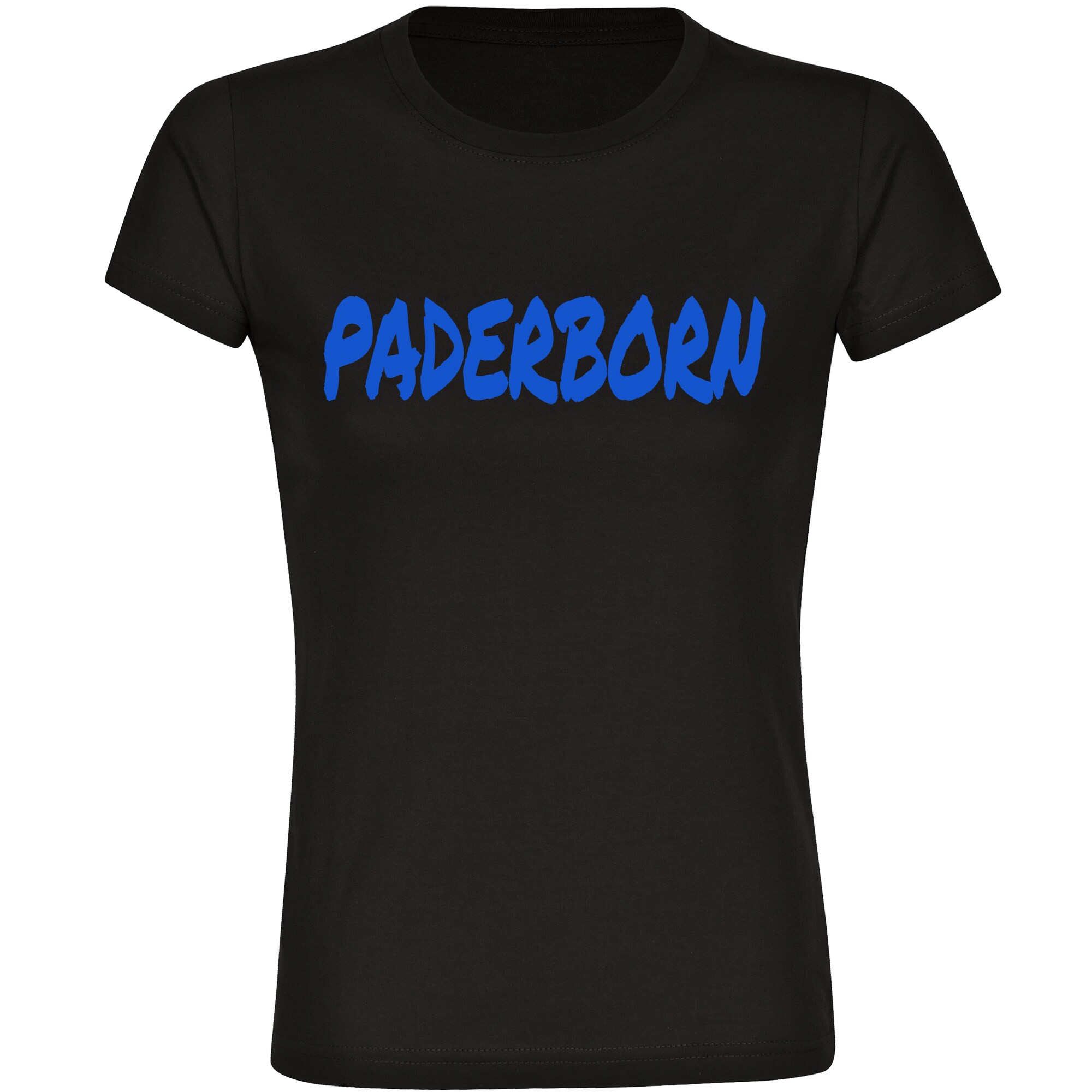multifanshop Damen T-Shirt - Paderborn - Textmarker - Druck blau - Frauen - Bild 1