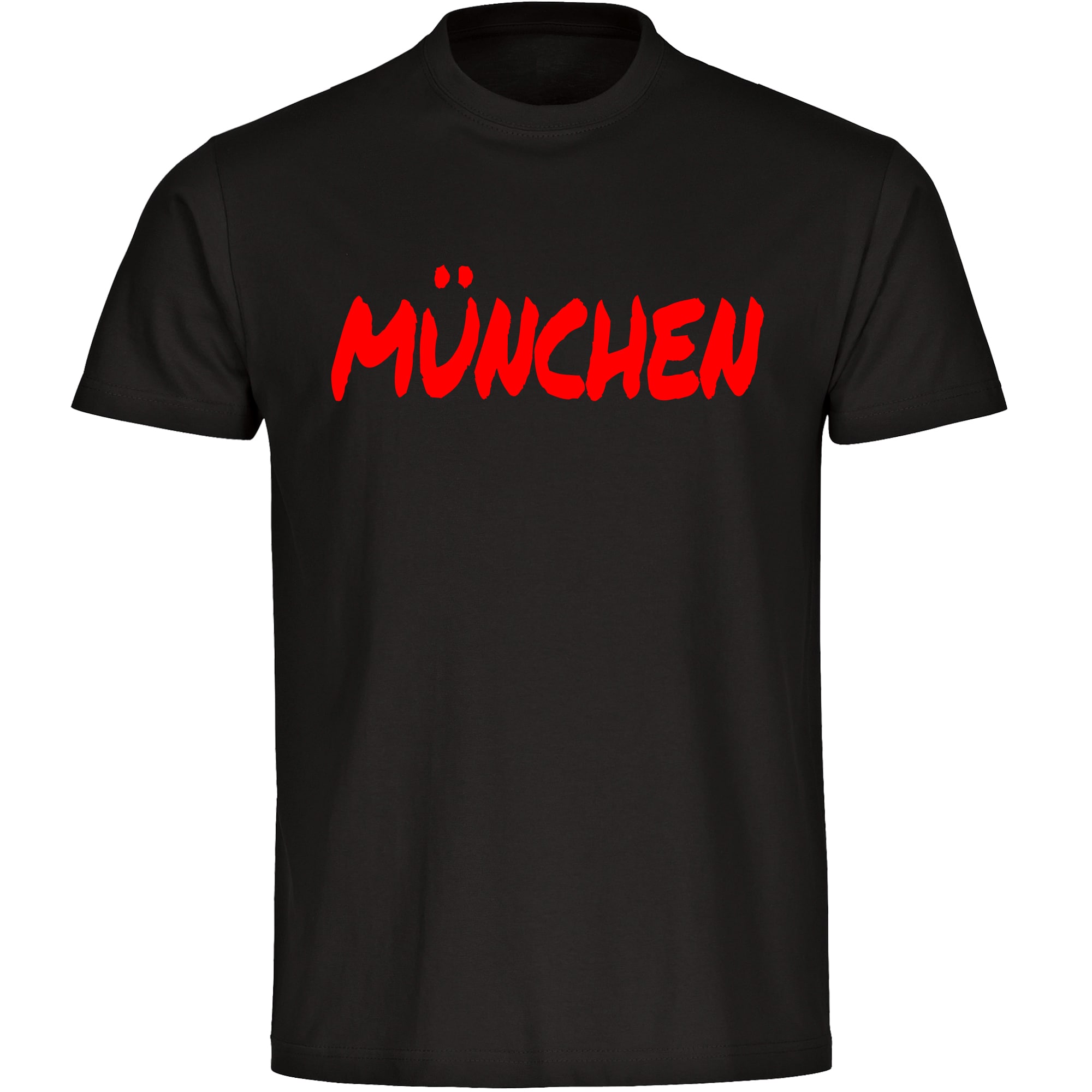 multifanshop Kinder T-Shirt - M&uuml;nchen rot - Textmarker - Druck rot - Kind - Bild 1