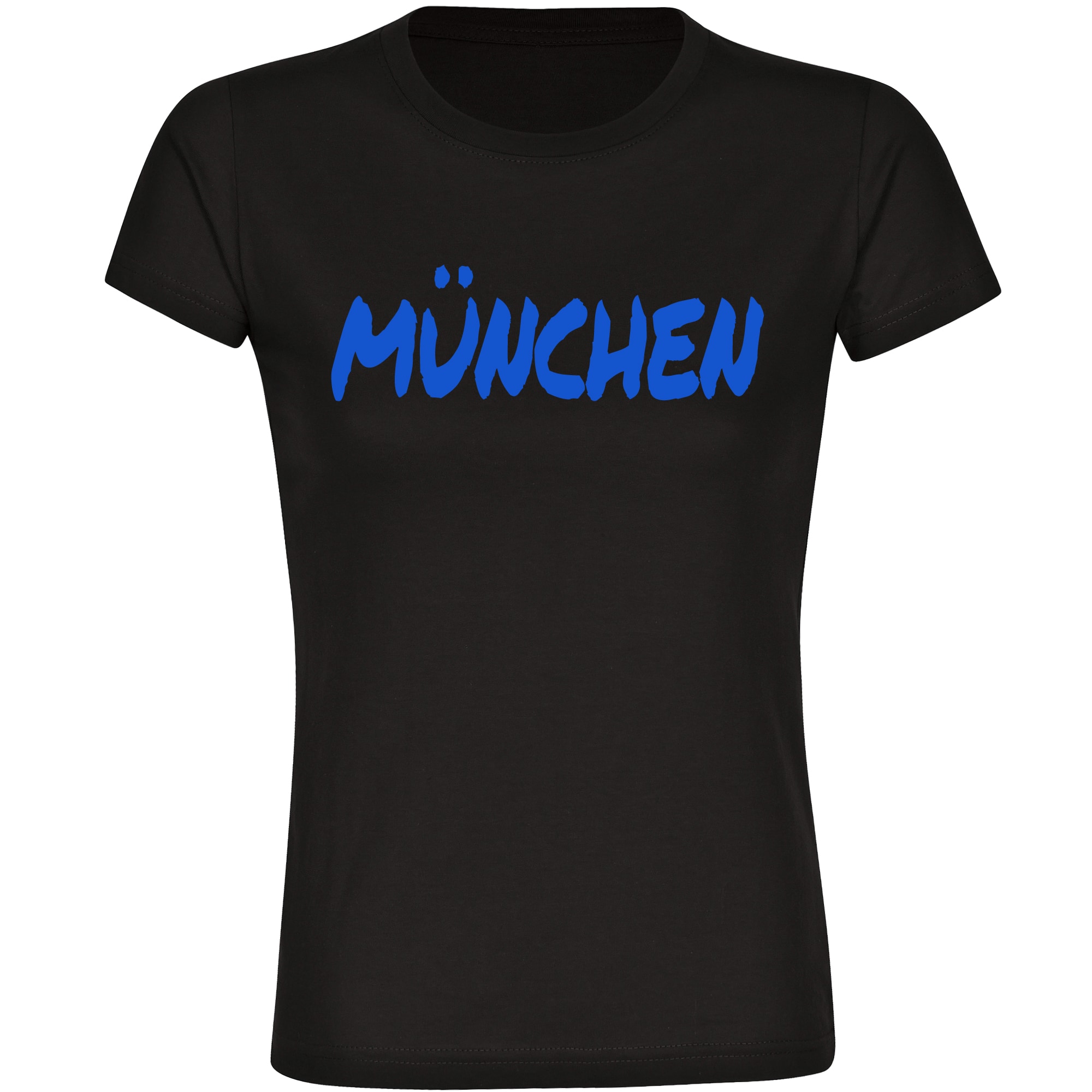 multifanshop Damen T-Shirt - M&uuml;nchen blau - Textmarker - Druck blau - Frauen - Bild 1
