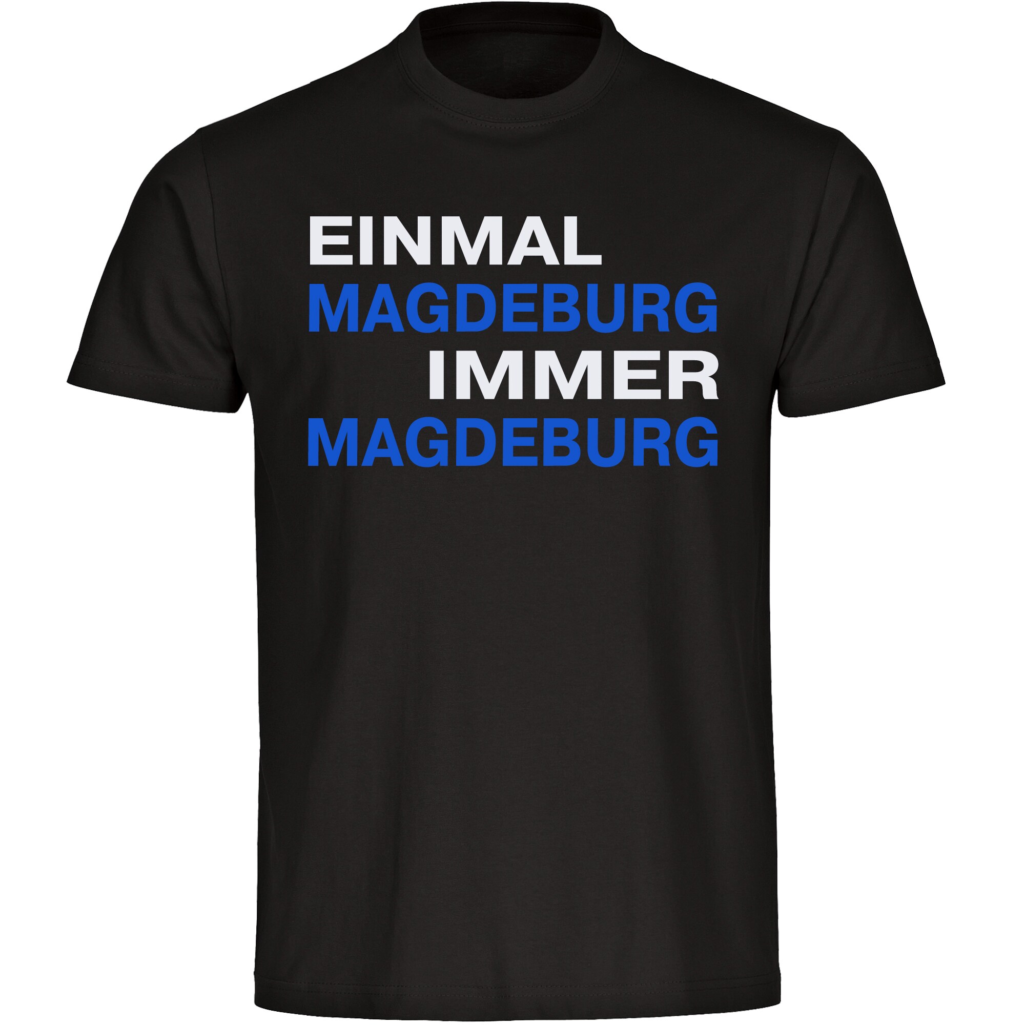 multifanshop Kinder T-Shirt - Magdeburg - Einmal Immer - Druck blau - Kind - Bild 1