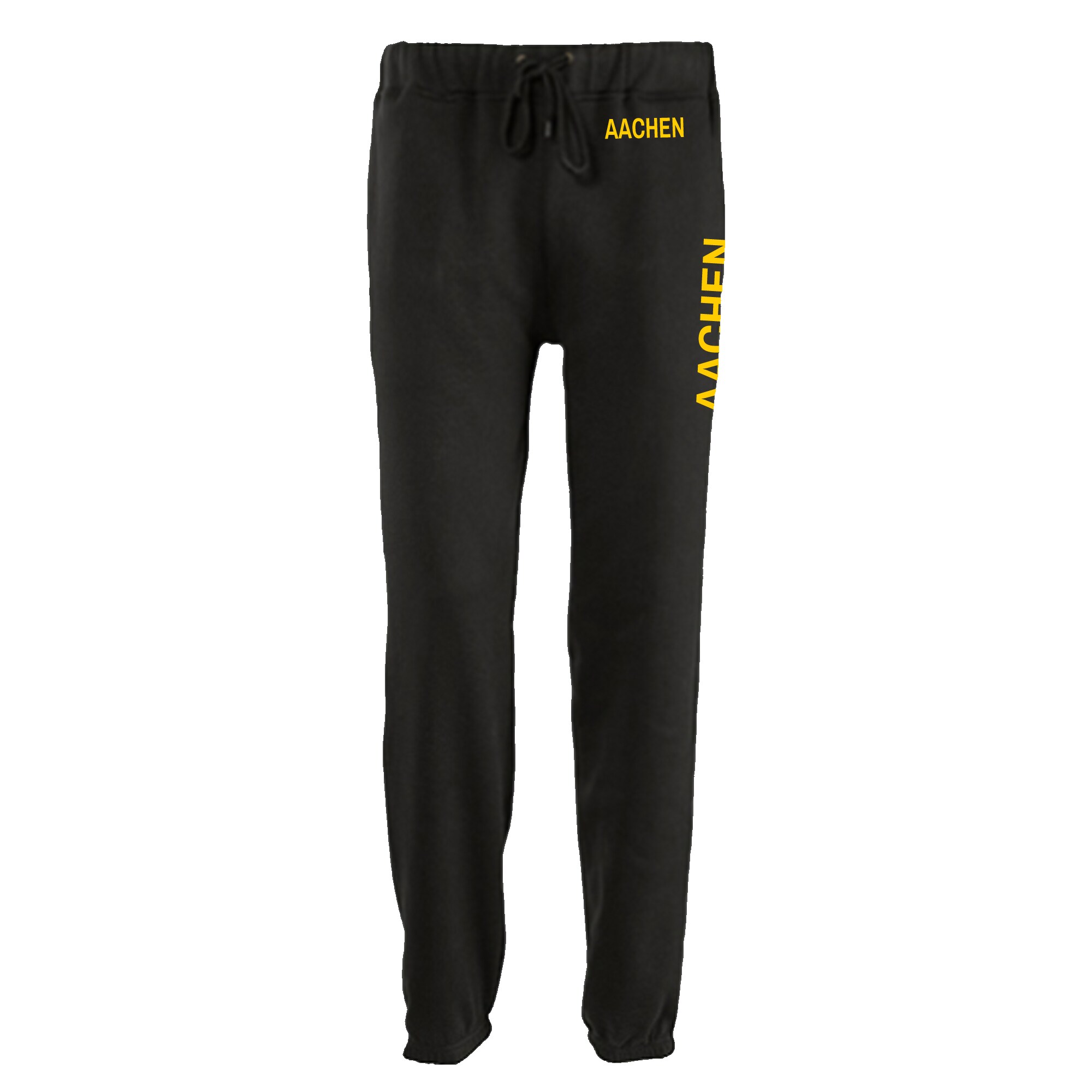 multifanshop Jogginghose - Aachen - Bund & Seite - Druck gelb - Trainingshose - Bild 1