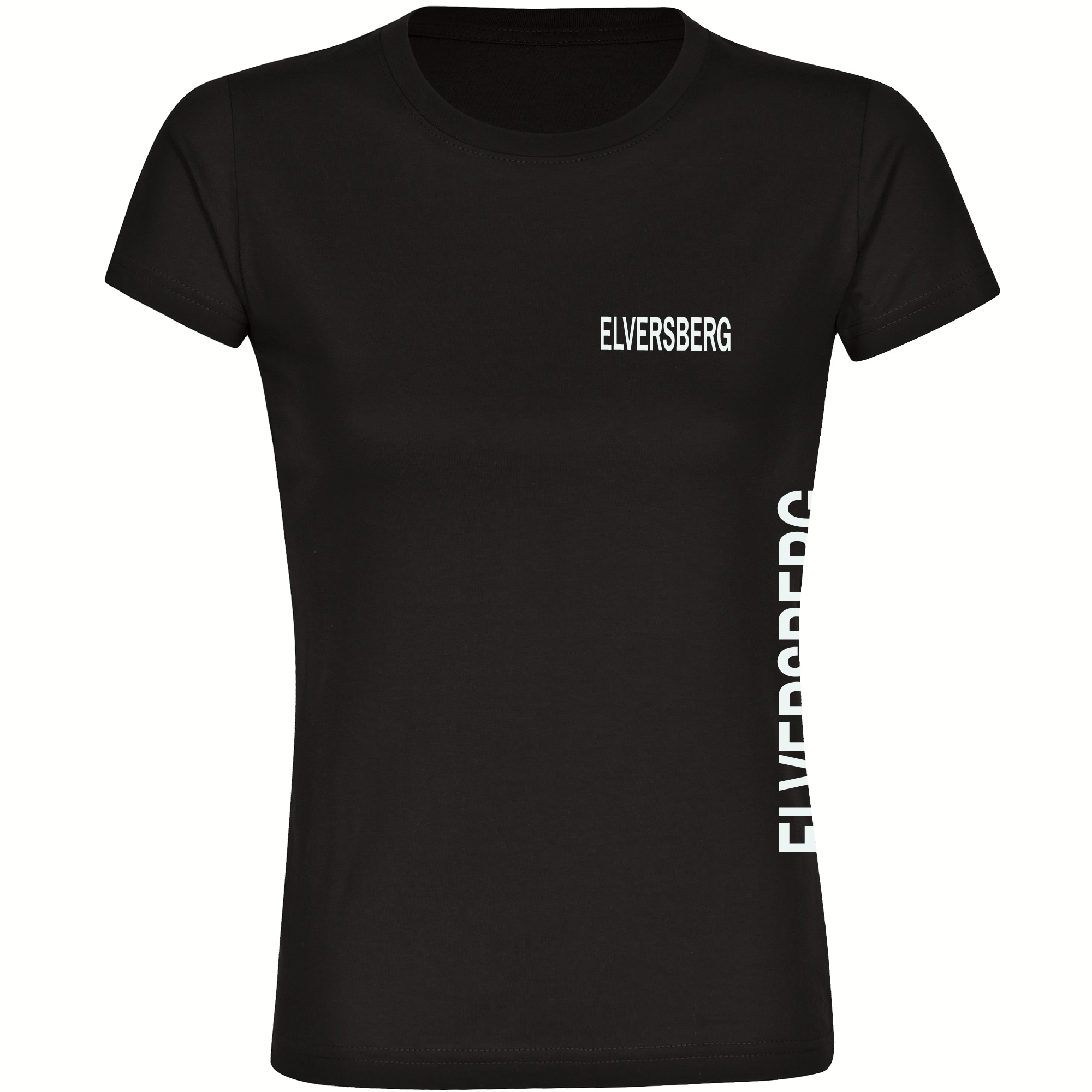 multifanshop Damen T-Shirt - Elversberg - Brust & Seite - Druck wei&szlig; - Frauen - Bild 1