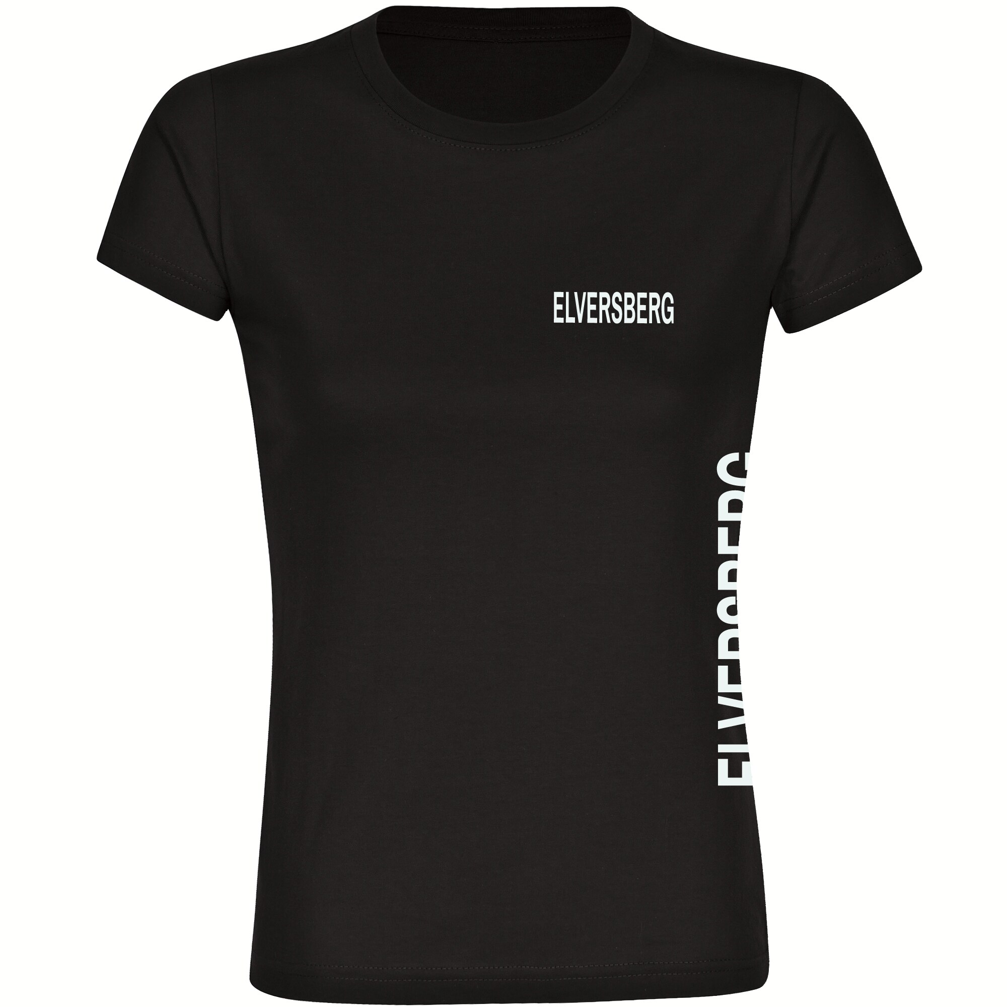 multifanshop Damen T-Shirt - Elversberg - Brust & Seite - Druck wei&szlig; - Frauen - Bild 1