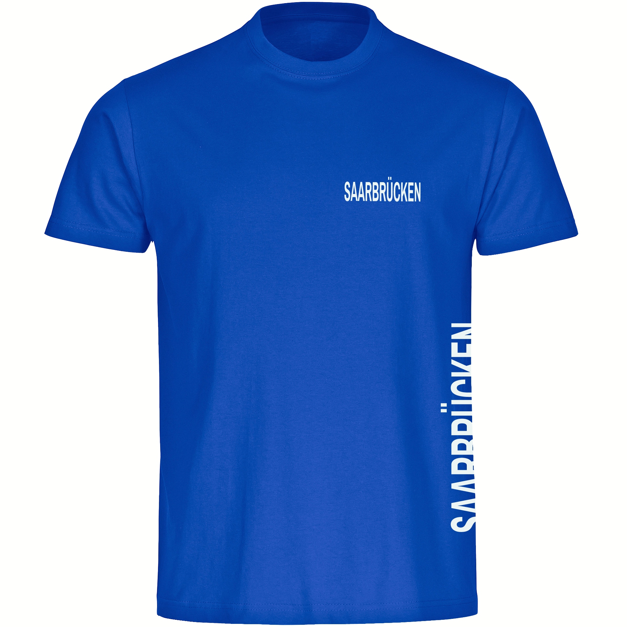 multifanshop Kinder T-Shirt - Saarbr&uuml;cken - Brust & Seite - Druck wei&szlig; - Kind - Bild 1