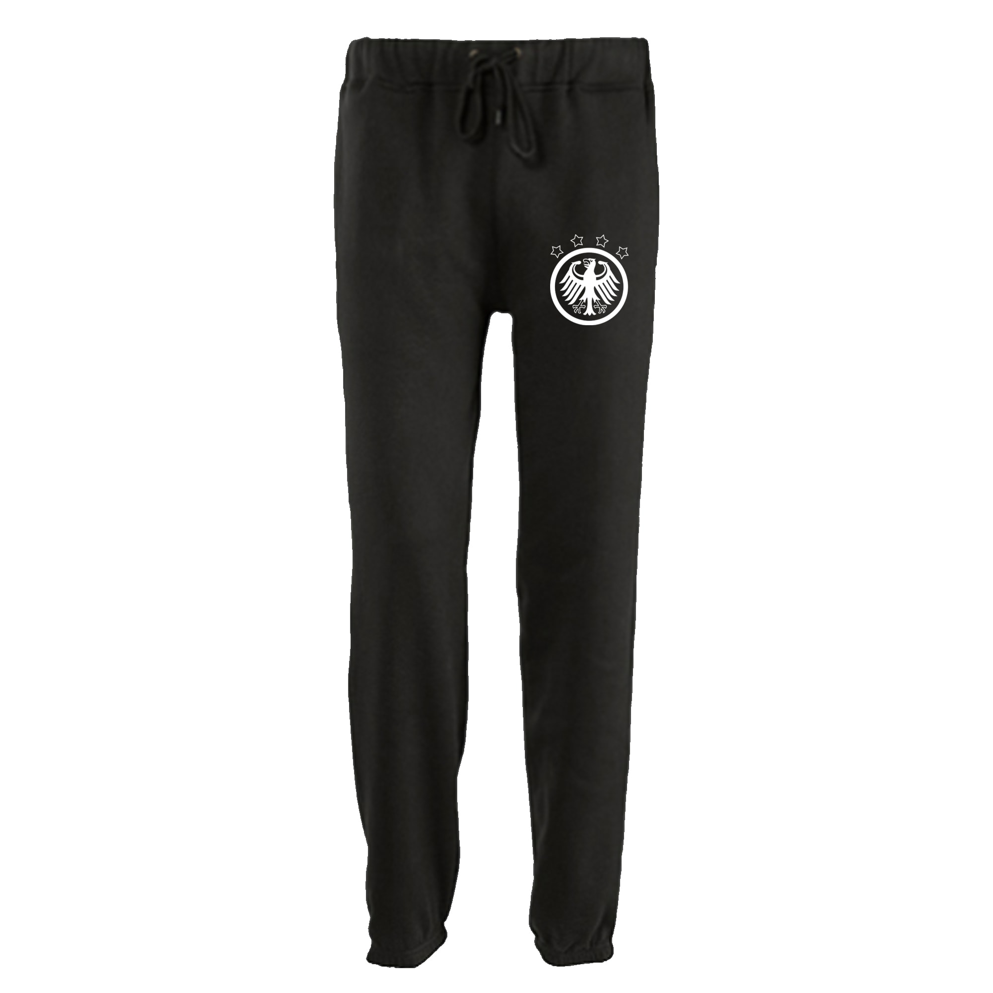 multifanshop Jogginghose - Deutschland - Adler Retro - Druck wei&szlig; - Trainingshose - Bild 1