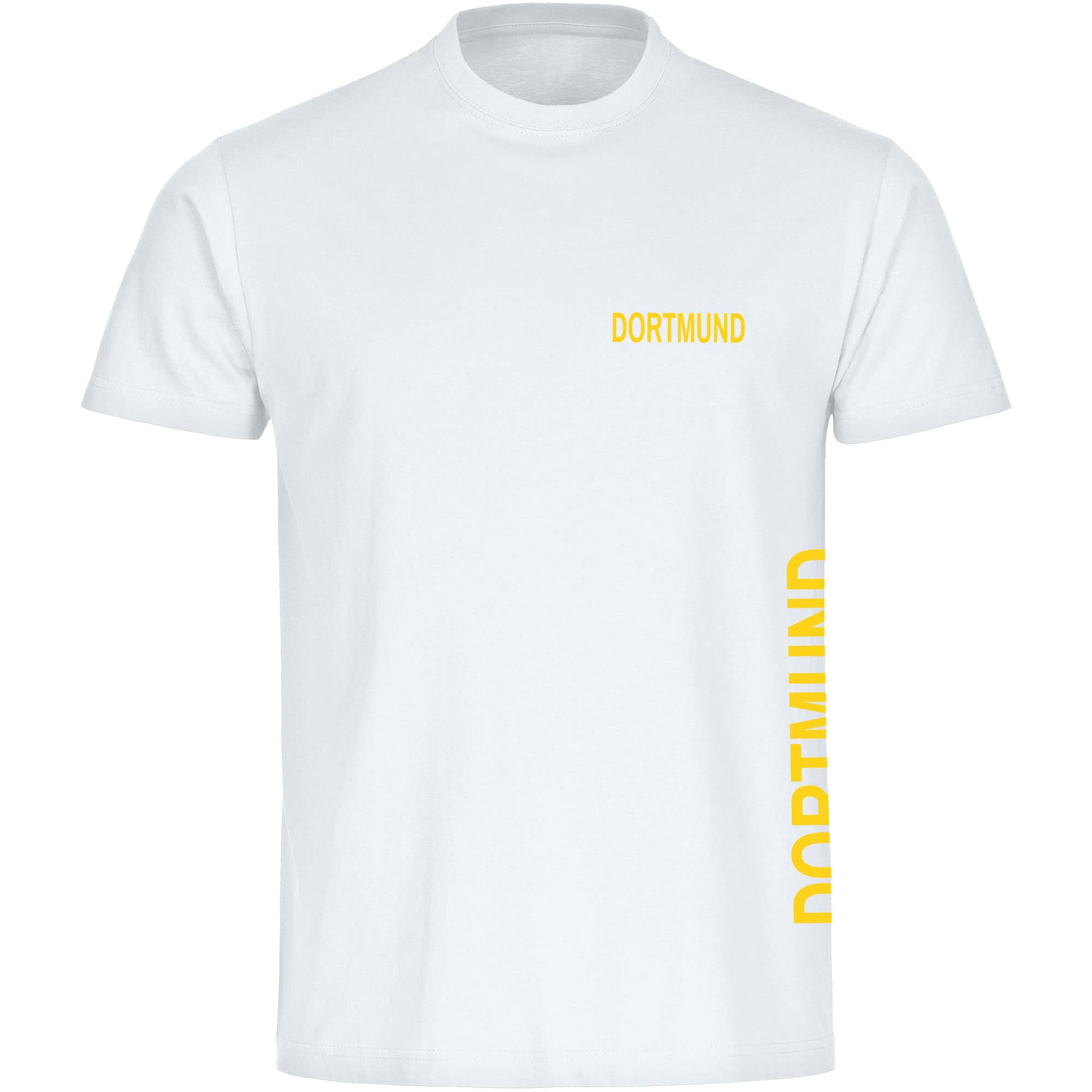multifanshop Herren T-Shirt - Dortmund - Brust & Seite - Druck gelb - M&auml;nner - Bild 1